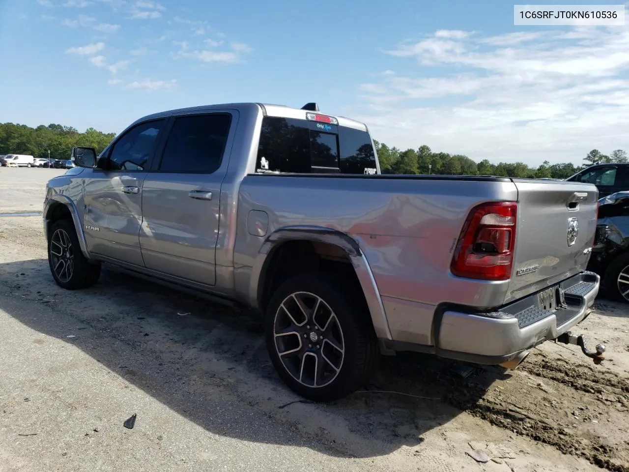 2019 Ram 1500 Laramie VIN: 1C6SRFJT0KN610536 Lot: 73198554