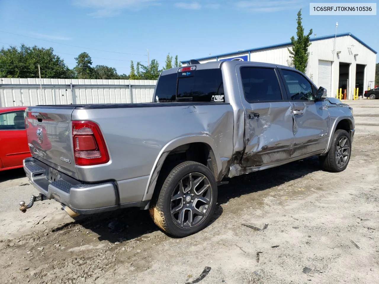 2019 Ram 1500 Laramie VIN: 1C6SRFJT0KN610536 Lot: 73198554