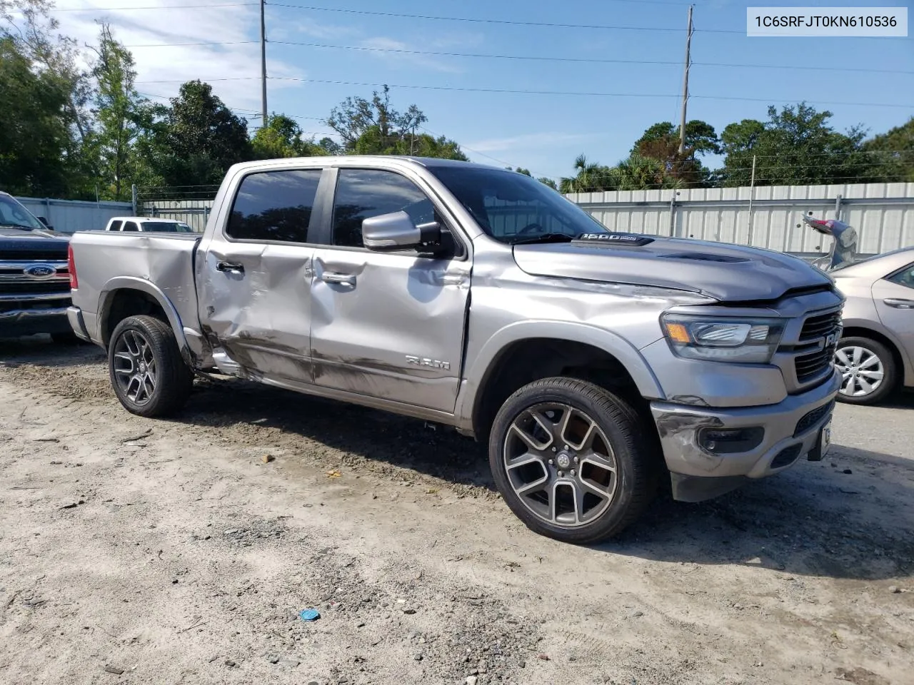 2019 Ram 1500 Laramie VIN: 1C6SRFJT0KN610536 Lot: 73198554