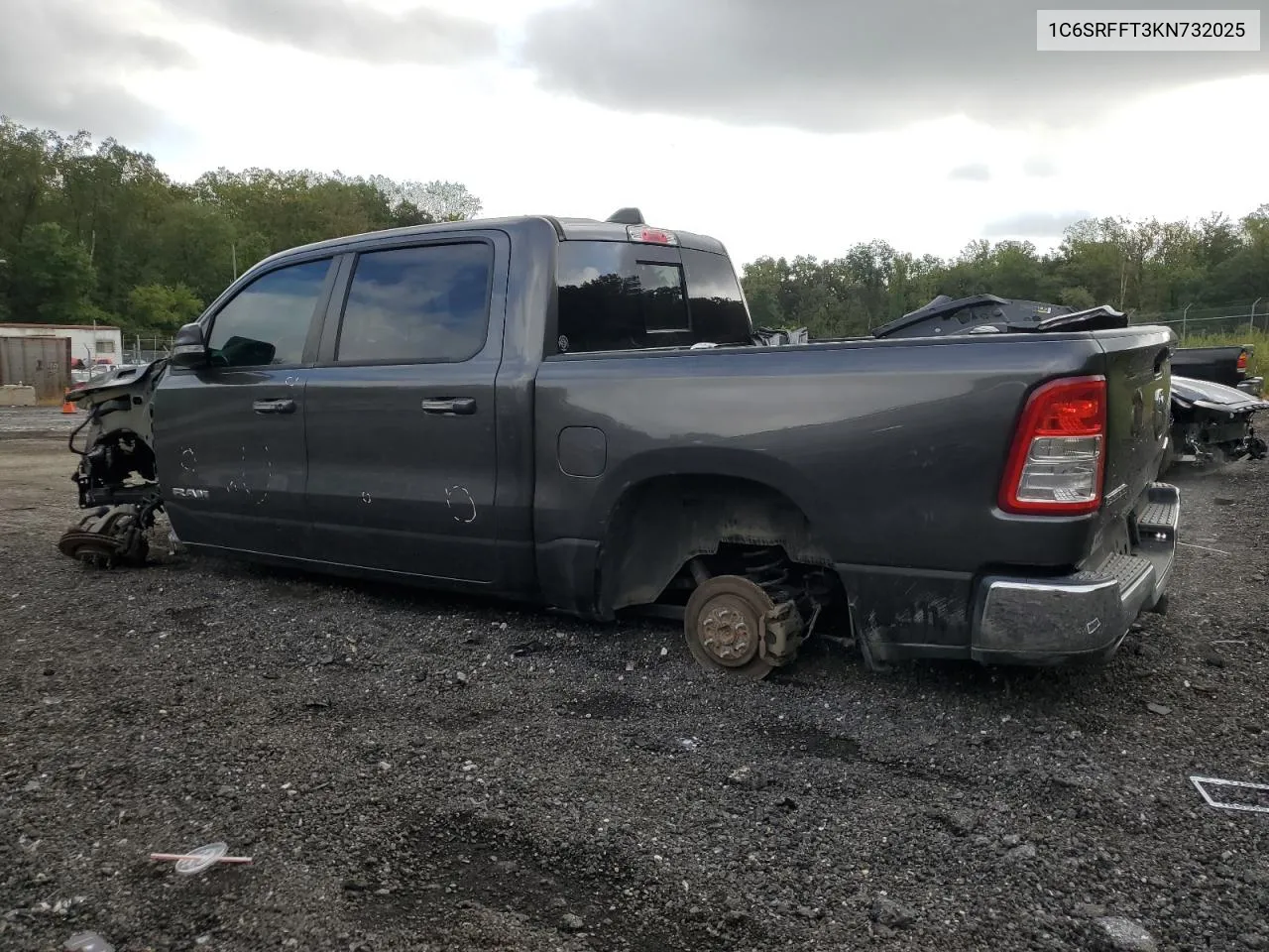 2019 Ram 1500 Big Horn/Lone Star VIN: 1C6SRFFT3KN732025 Lot: 73329154