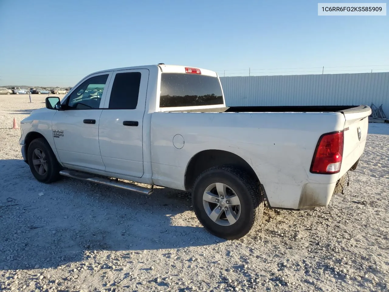 2019 Ram 1500 Classic Tradesman VIN: 1C6RR6FG2KS585909 Lot: 73503494