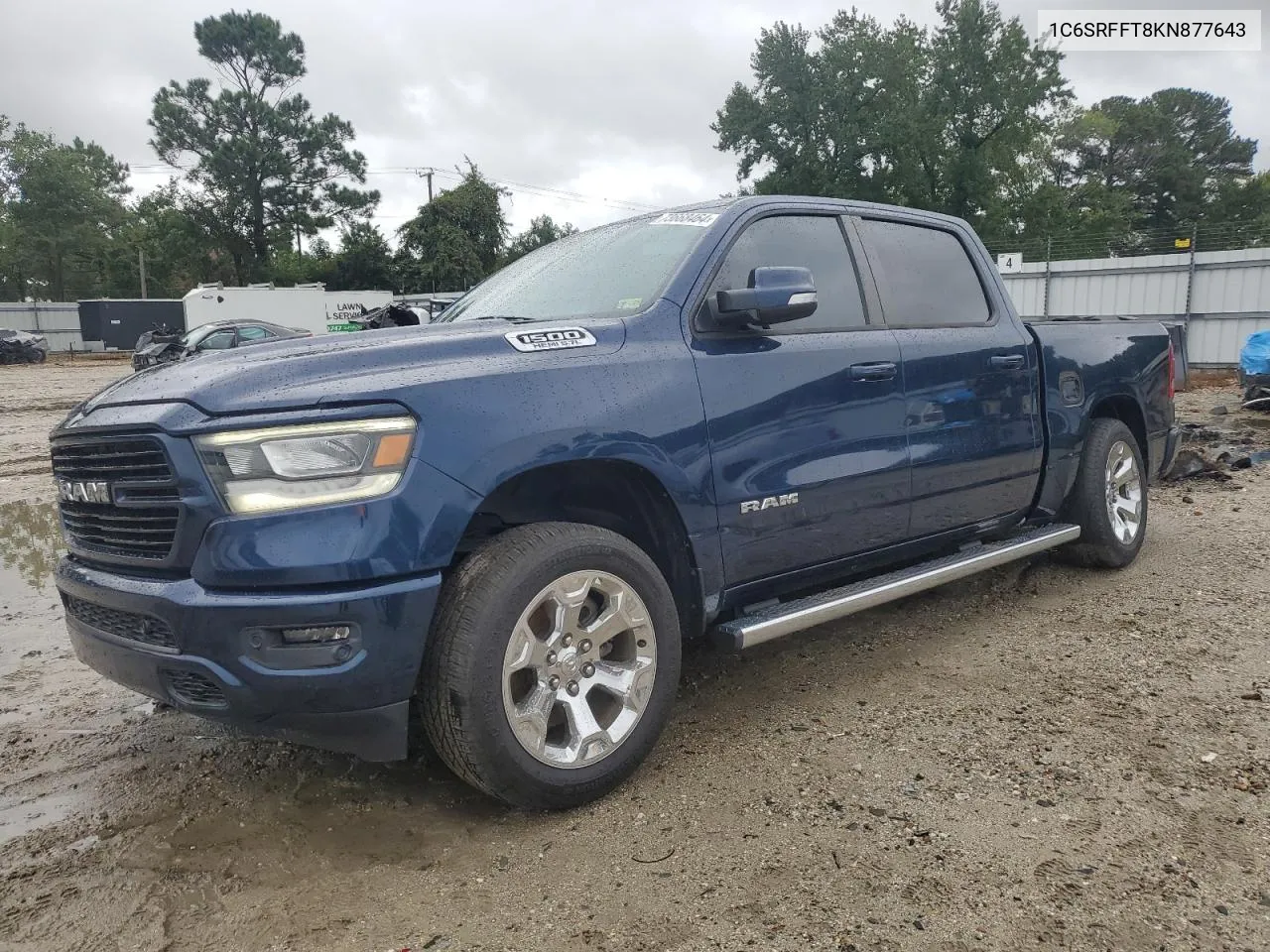 2019 Ram 1500 Big Horn/Lone Star VIN: 1C6SRFFT8KN877643 Lot: 73668464