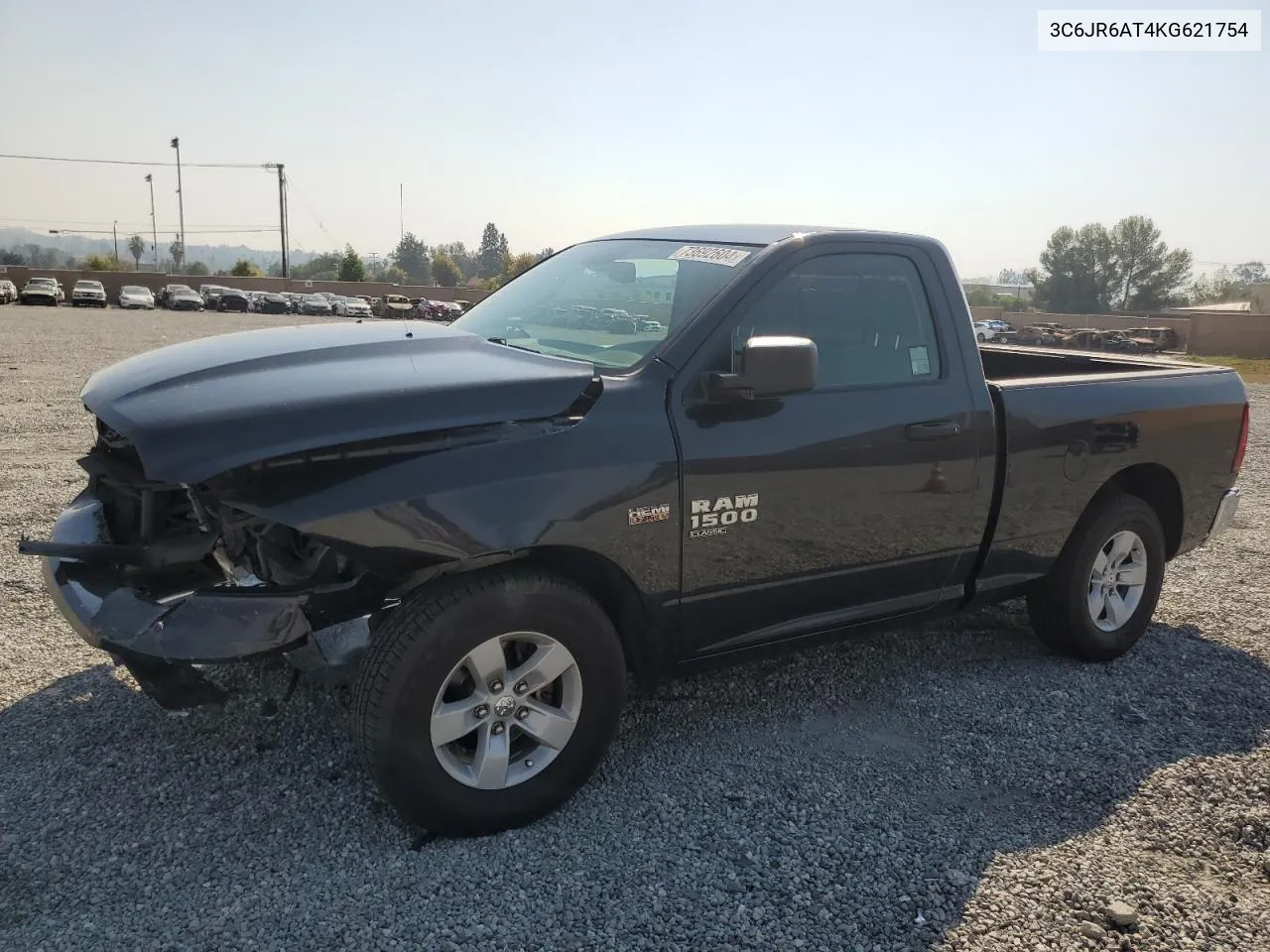 2019 Ram 1500 Classic Tradesman VIN: 3C6JR6AT4KG621754 Lot: 73692604