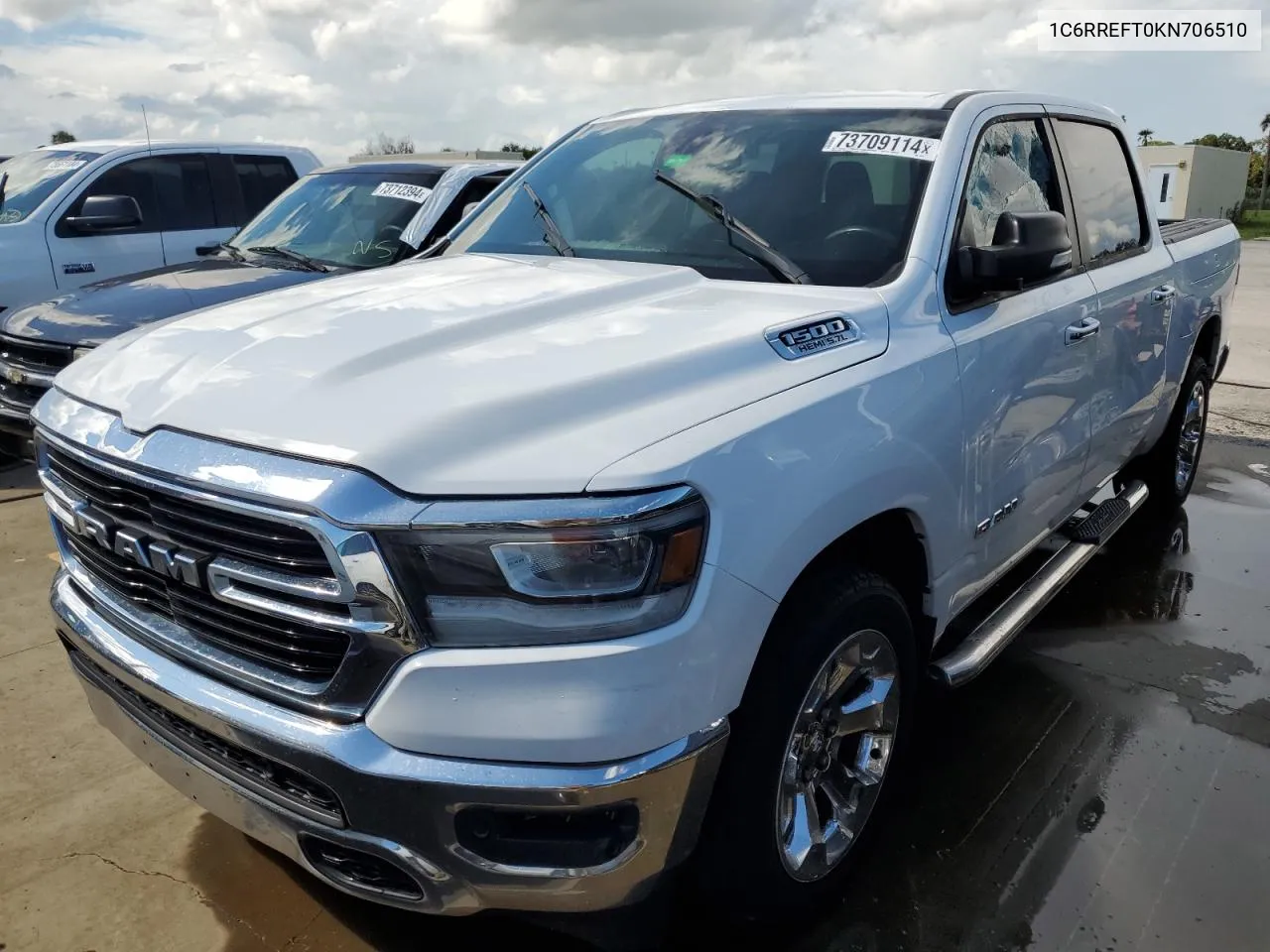 2019 Ram 1500 Big Horn/Lone Star VIN: 1C6RREFT0KN706510 Lot: 73709114