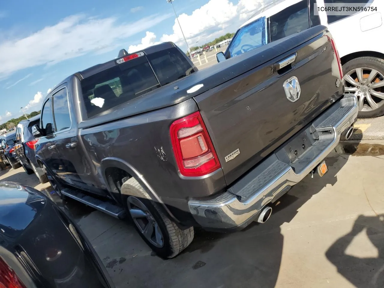 2019 Ram 1500 Laramie VIN: 1C6RREJT3KN596754 Lot: 73715454