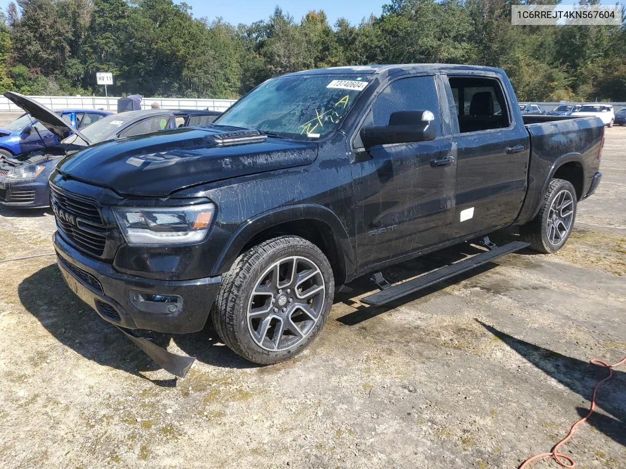 1C6RREJT4KN567604 2019 Ram 1500 Laramie