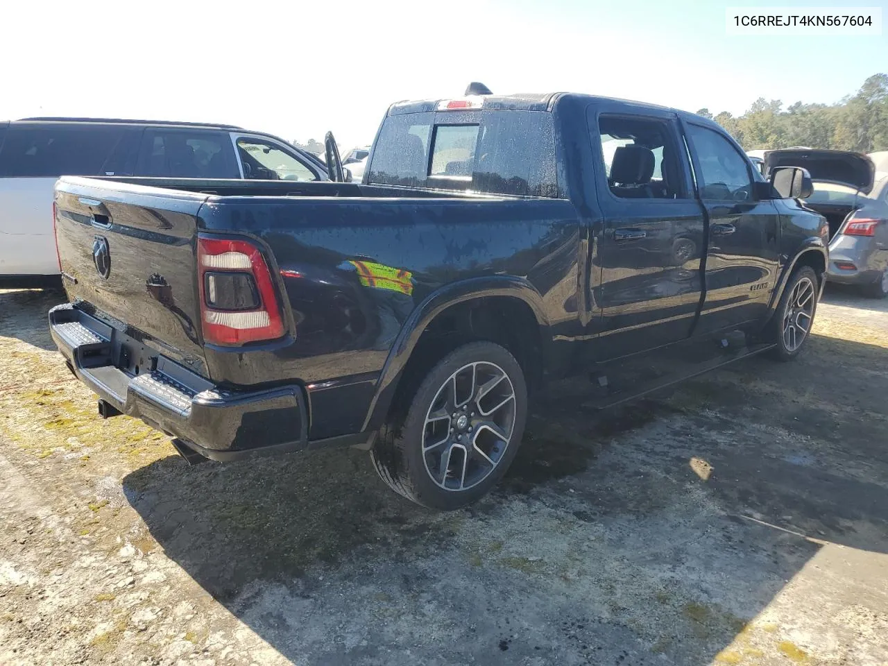 2019 Ram 1500 Laramie VIN: 1C6RREJT4KN567604 Lot: 73740604