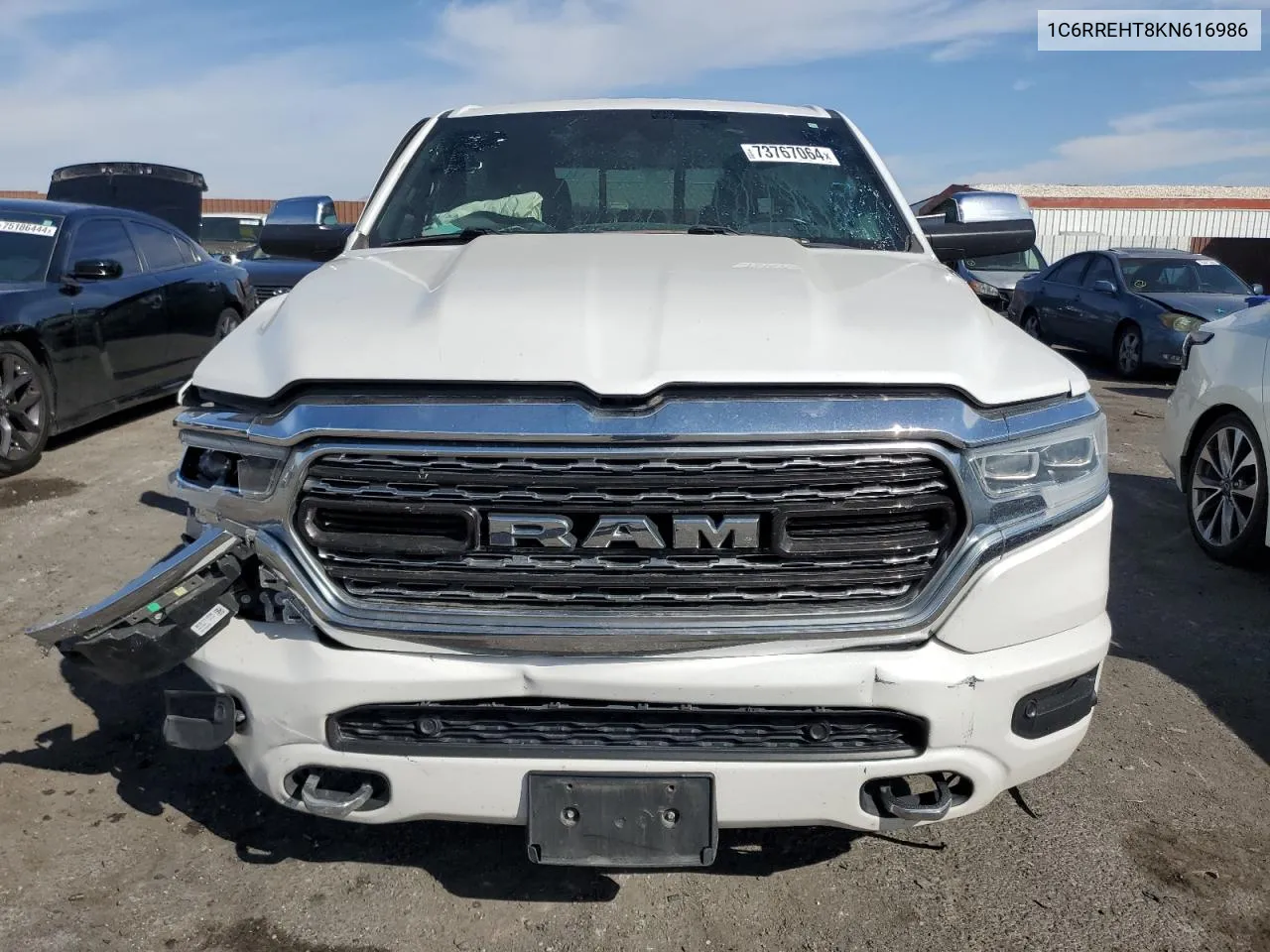 2019 Ram 1500 Limited VIN: 1C6RREHT8KN616986 Lot: 73767064