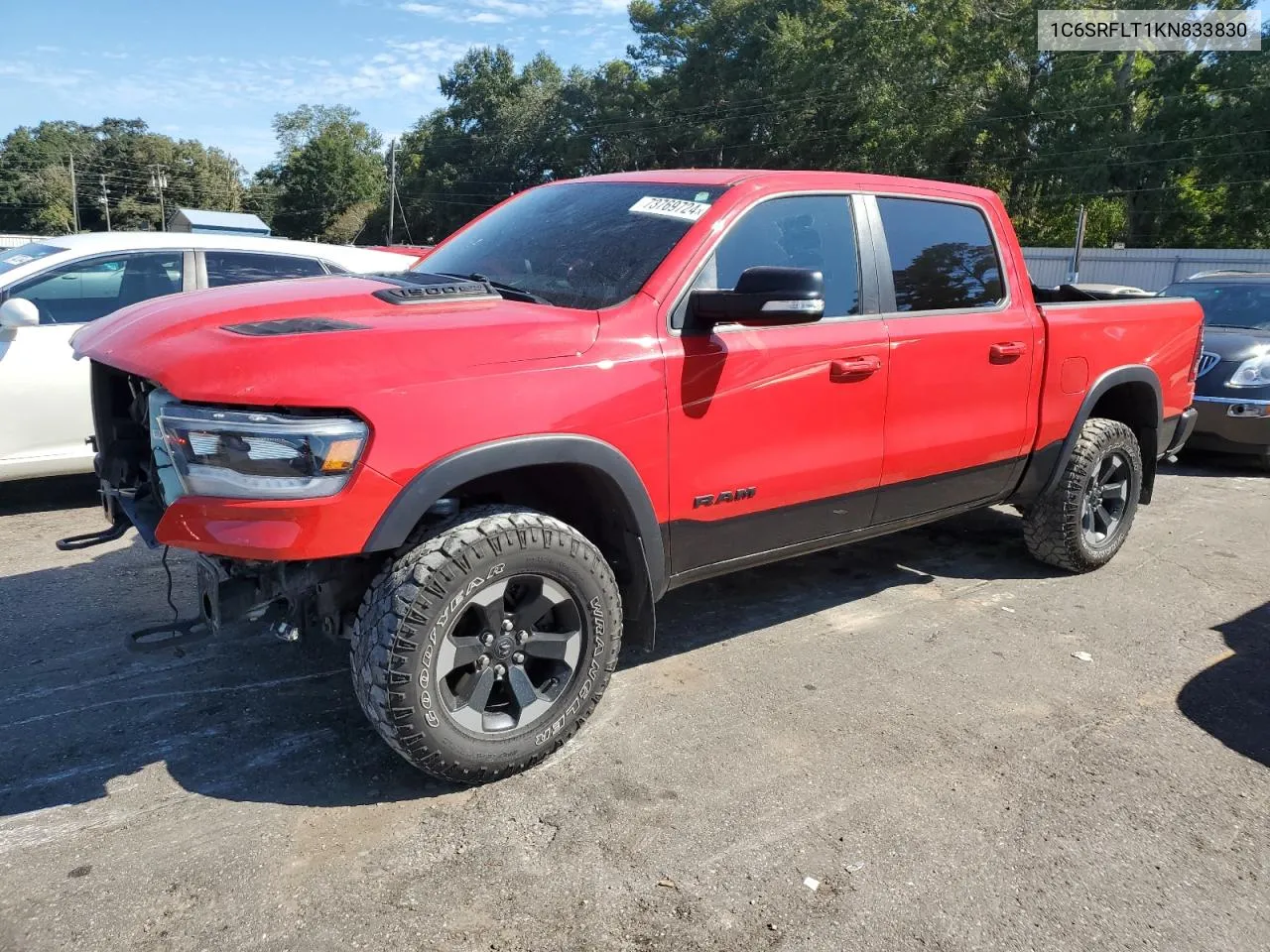 2019 Ram 1500 Rebel VIN: 1C6SRFLT1KN833830 Lot: 73769724