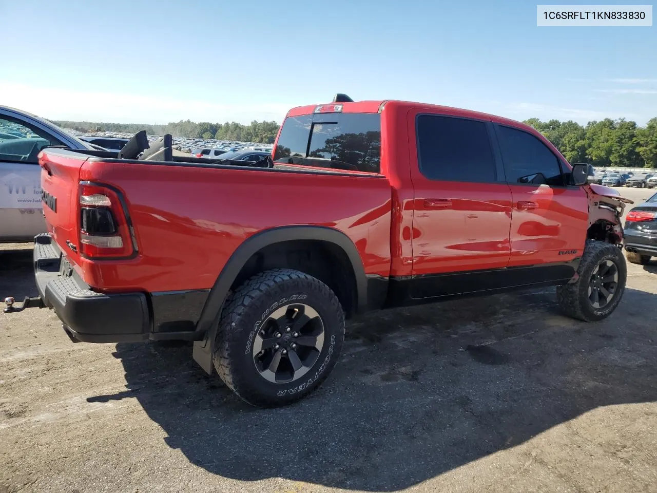 2019 Ram 1500 Rebel VIN: 1C6SRFLT1KN833830 Lot: 73769724