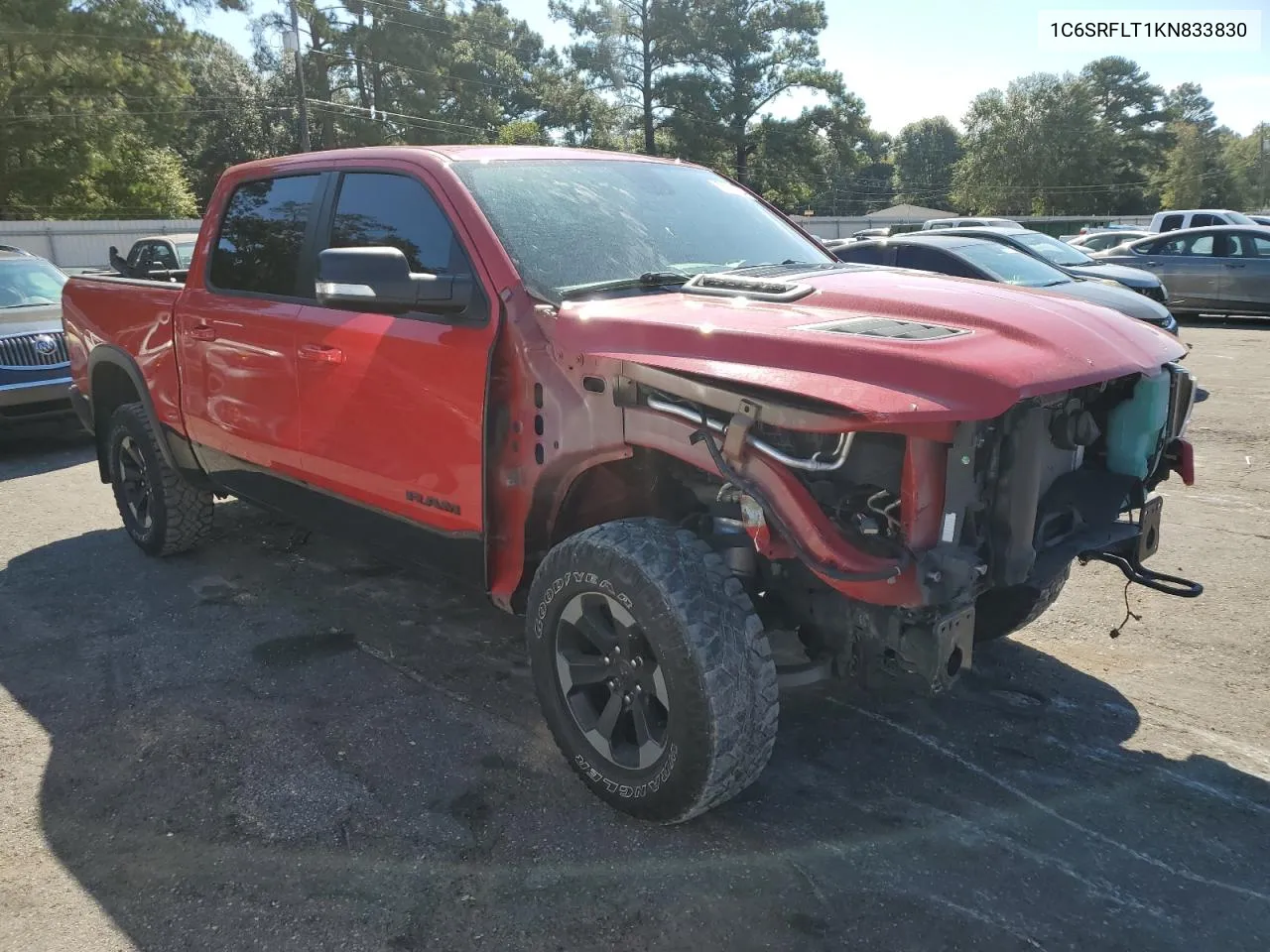 2019 Ram 1500 Rebel VIN: 1C6SRFLT1KN833830 Lot: 73769724