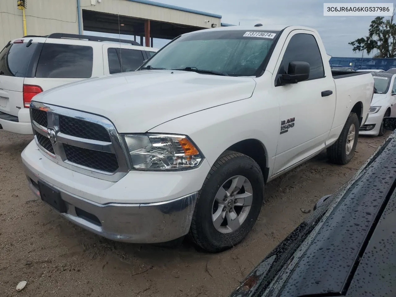 2019 Ram 1500 Classic Tradesman VIN: 3C6JR6AG6KG537986 Lot: 73773674