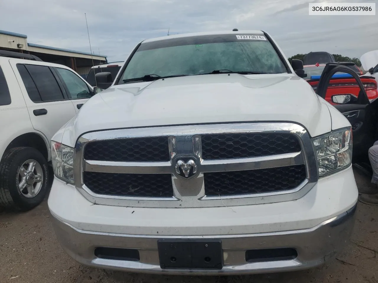 2019 Ram 1500 Classic Tradesman VIN: 3C6JR6AG6KG537986 Lot: 73773674