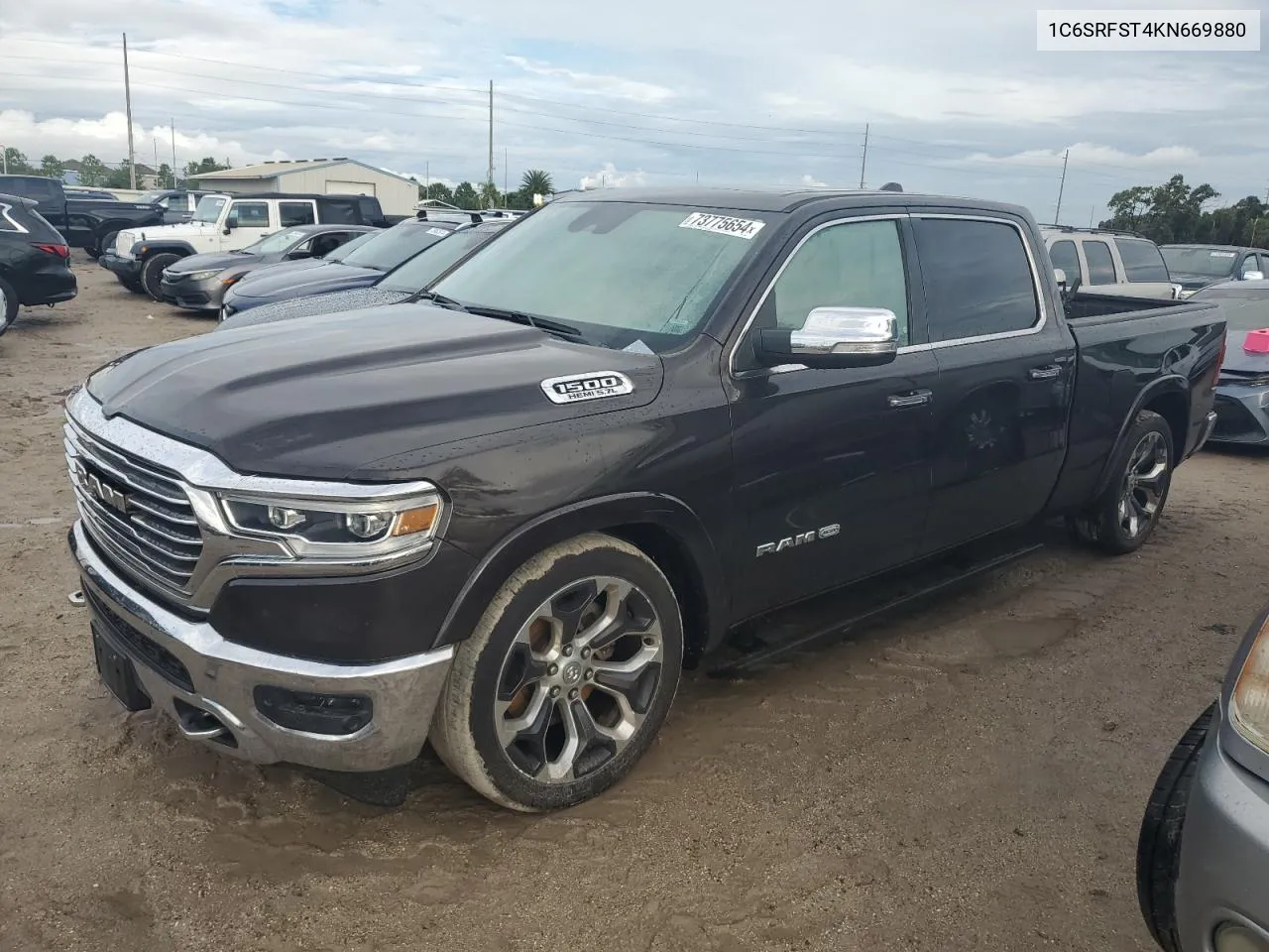 2019 Ram 1500 Longhorn VIN: 1C6SRFST4KN669880 Lot: 73775654