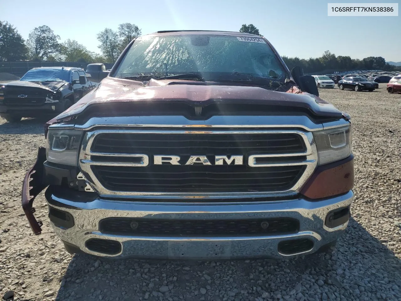 1C6SRFFT7KN538386 2019 Ram 1500 Big Horn/Lone Star