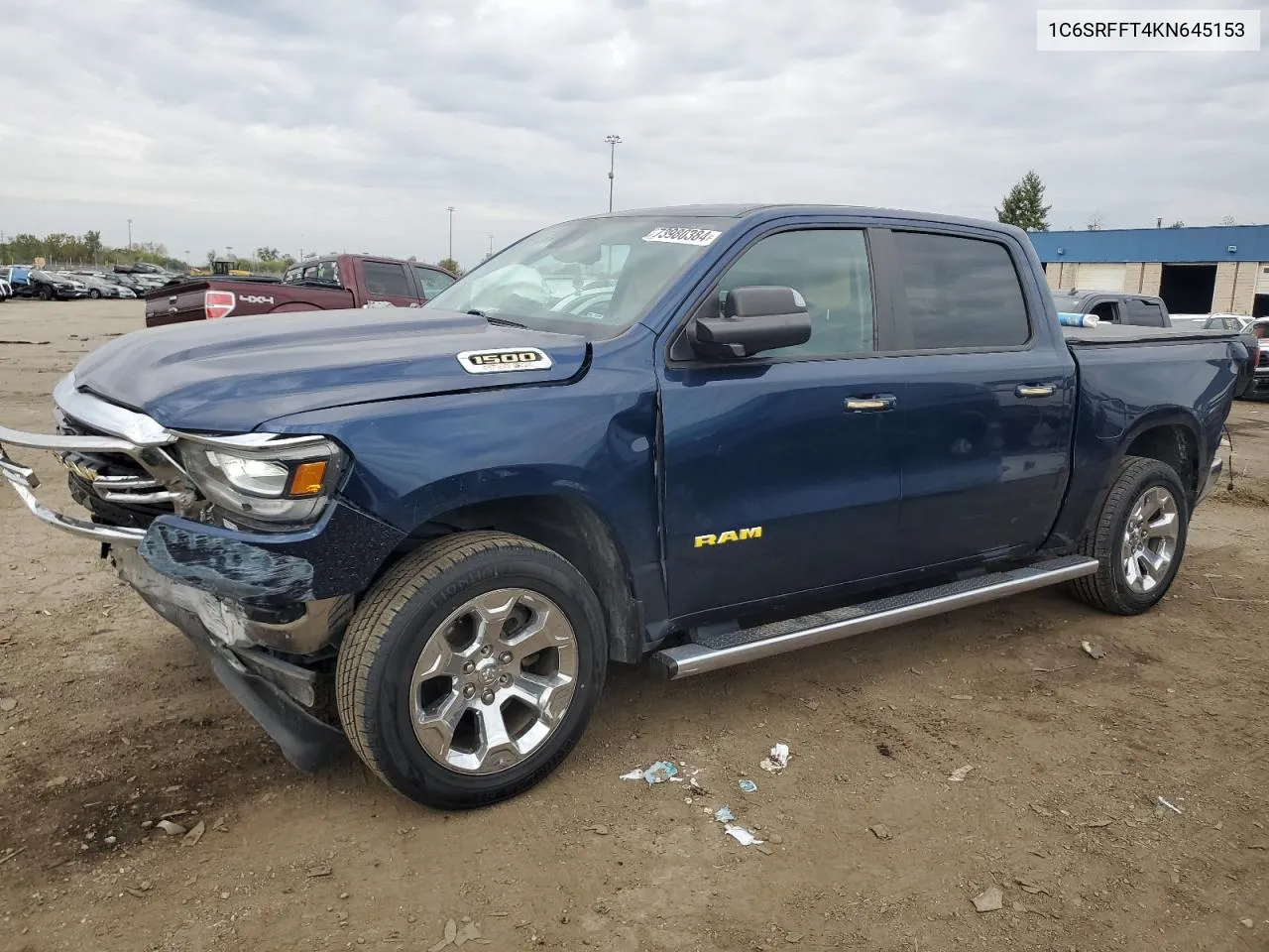 2019 Ram 1500 Big Horn/Lone Star VIN: 1C6SRFFT4KN645153 Lot: 73980384