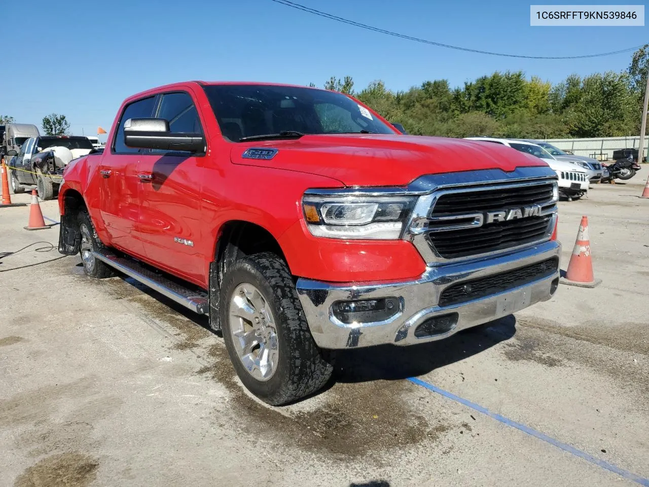 2019 Ram 1500 Big Horn/Lone Star VIN: 1C6SRFFT9KN539846 Lot: 74014774