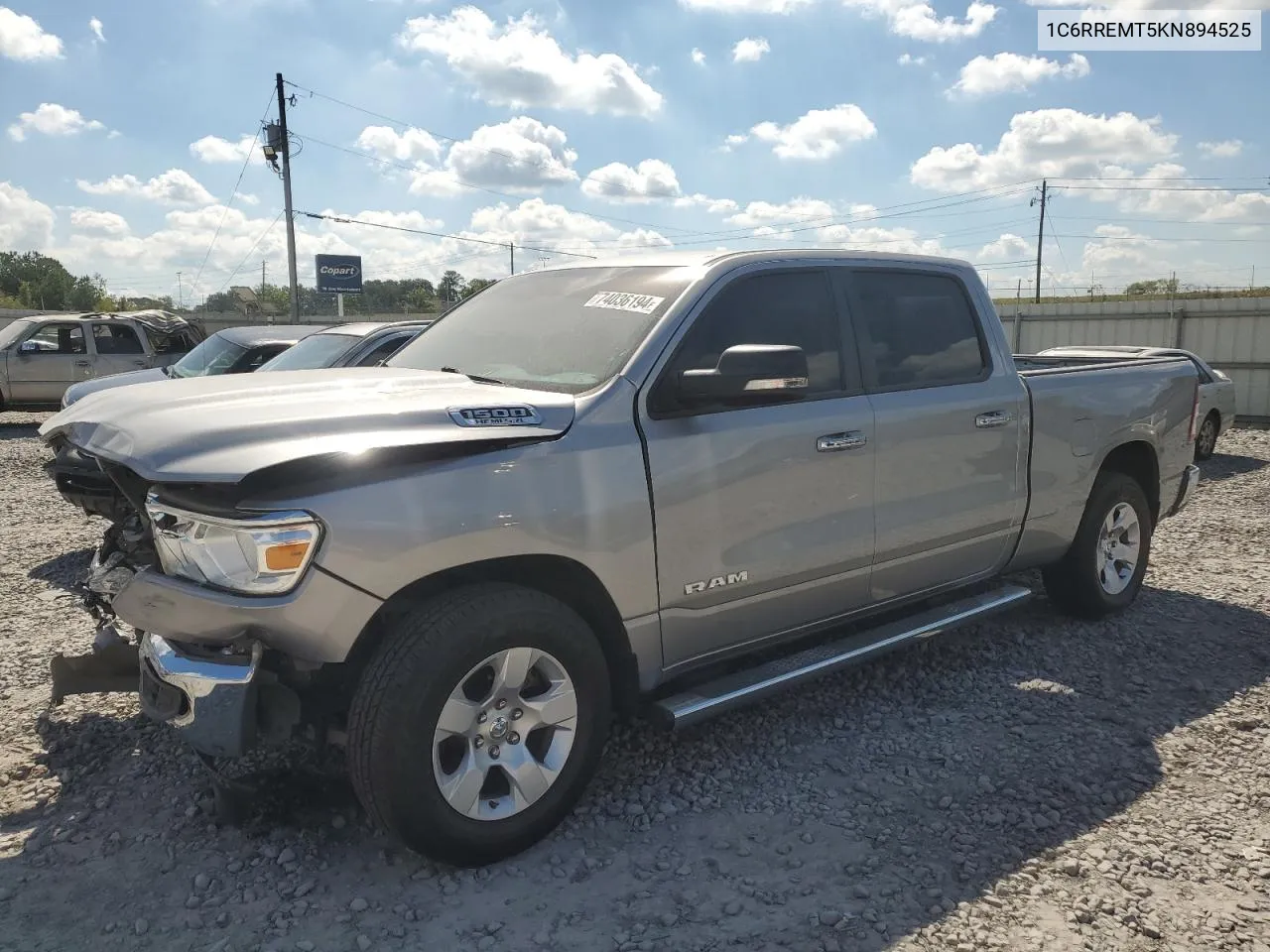 2019 Ram 1500 Big Horn/Lone Star VIN: 1C6RREMT5KN894525 Lot: 74036194