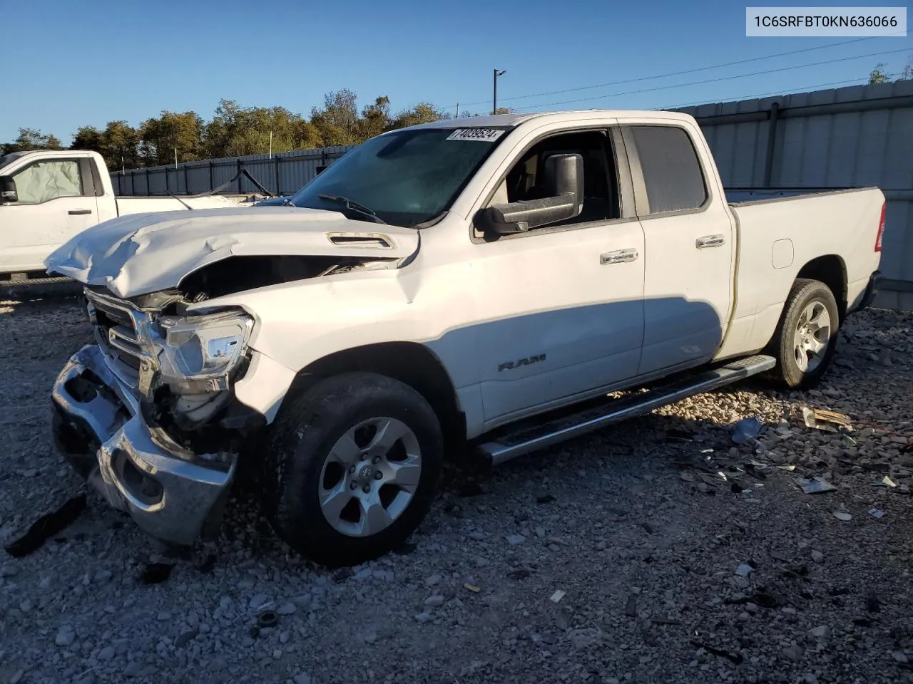 2019 Ram 1500 Big Horn/Lone Star VIN: 1C6SRFBT0KN636066 Lot: 74039524