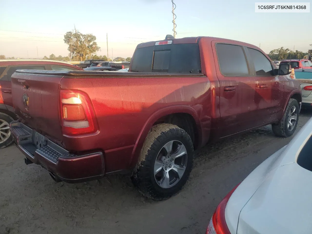 2019 Ram 1500 Laramie VIN: 1C6SRFJT6KN814368 Lot: 74064564