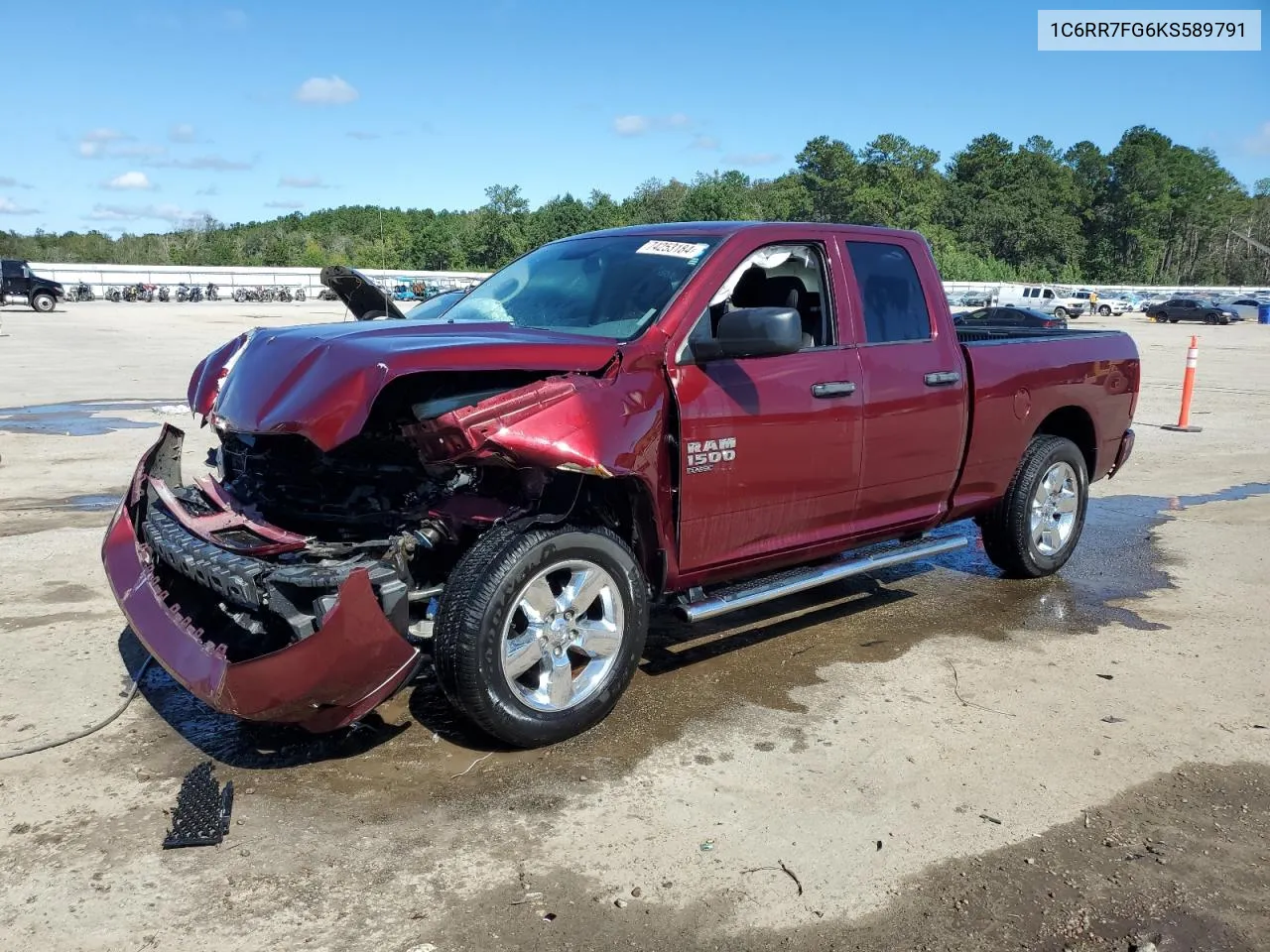 2019 Ram 1500 Classic Tradesman VIN: 1C6RR7FG6KS589791 Lot: 74253184