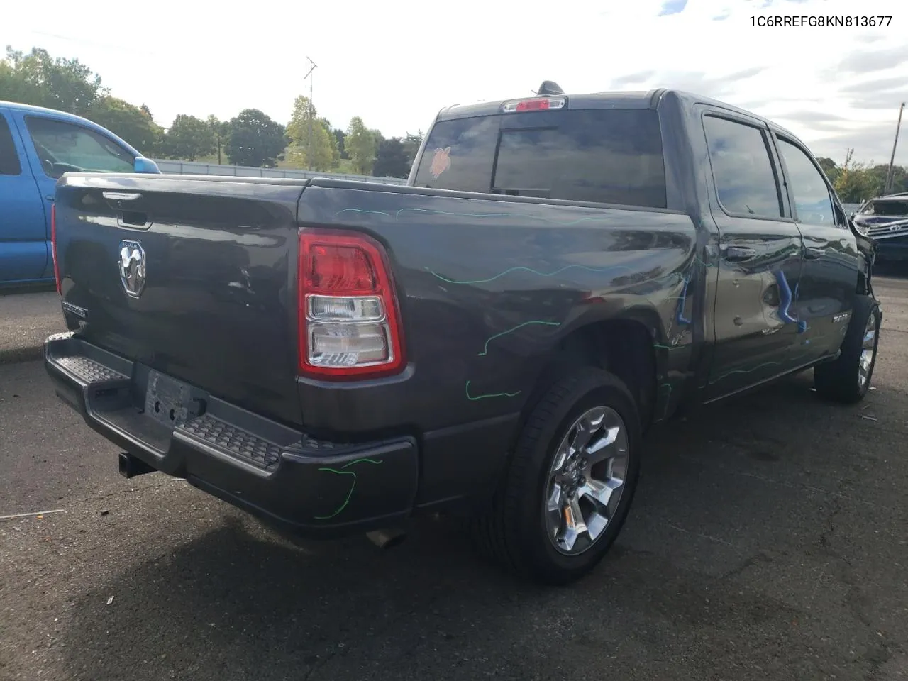 2019 Ram 1500 Big Horn/Lone Star VIN: 1C6RREFG8KN813677 Lot: 74327684