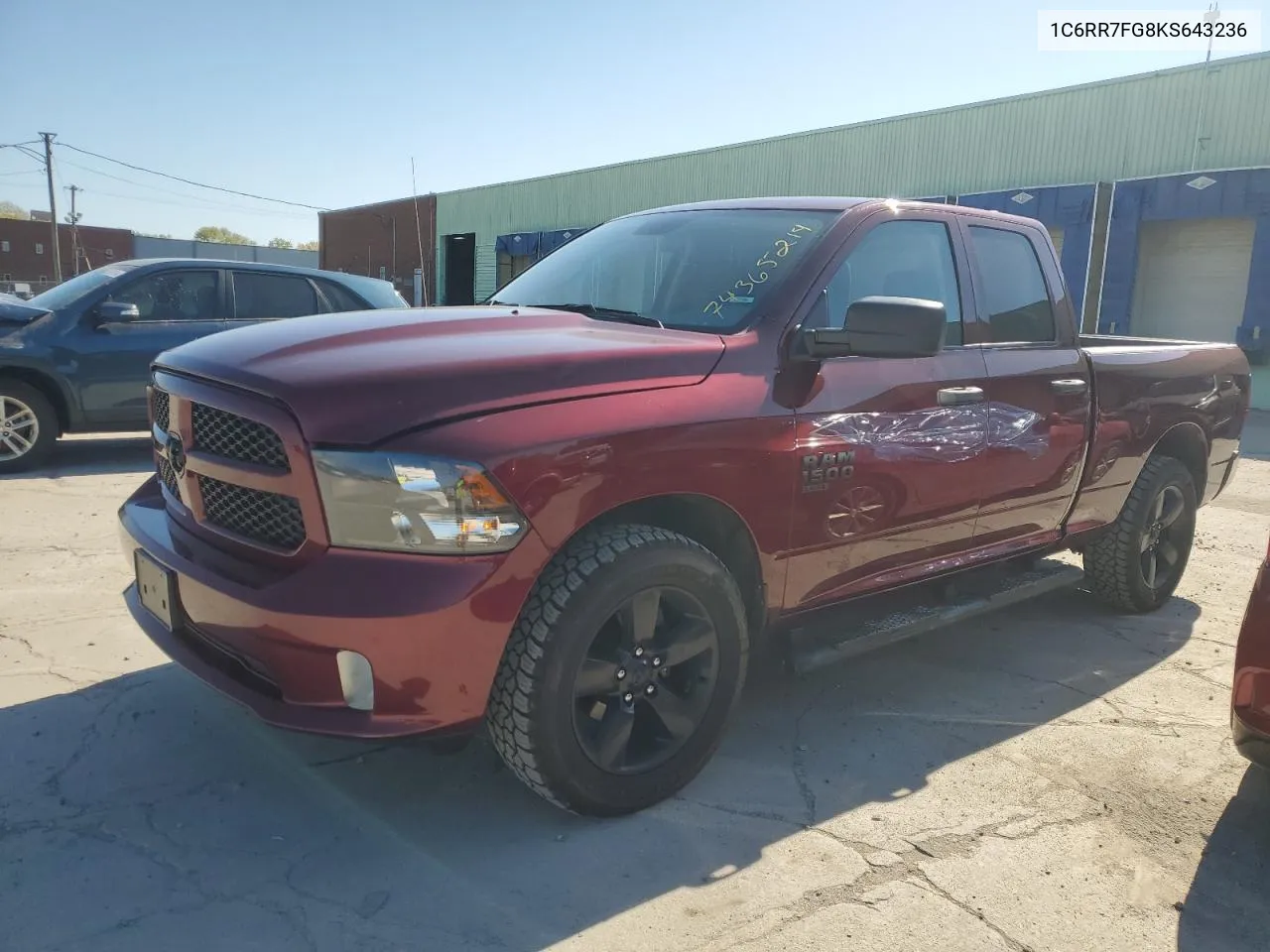 1C6RR7FG8KS643236 2019 Ram 1500 Classic Tradesman