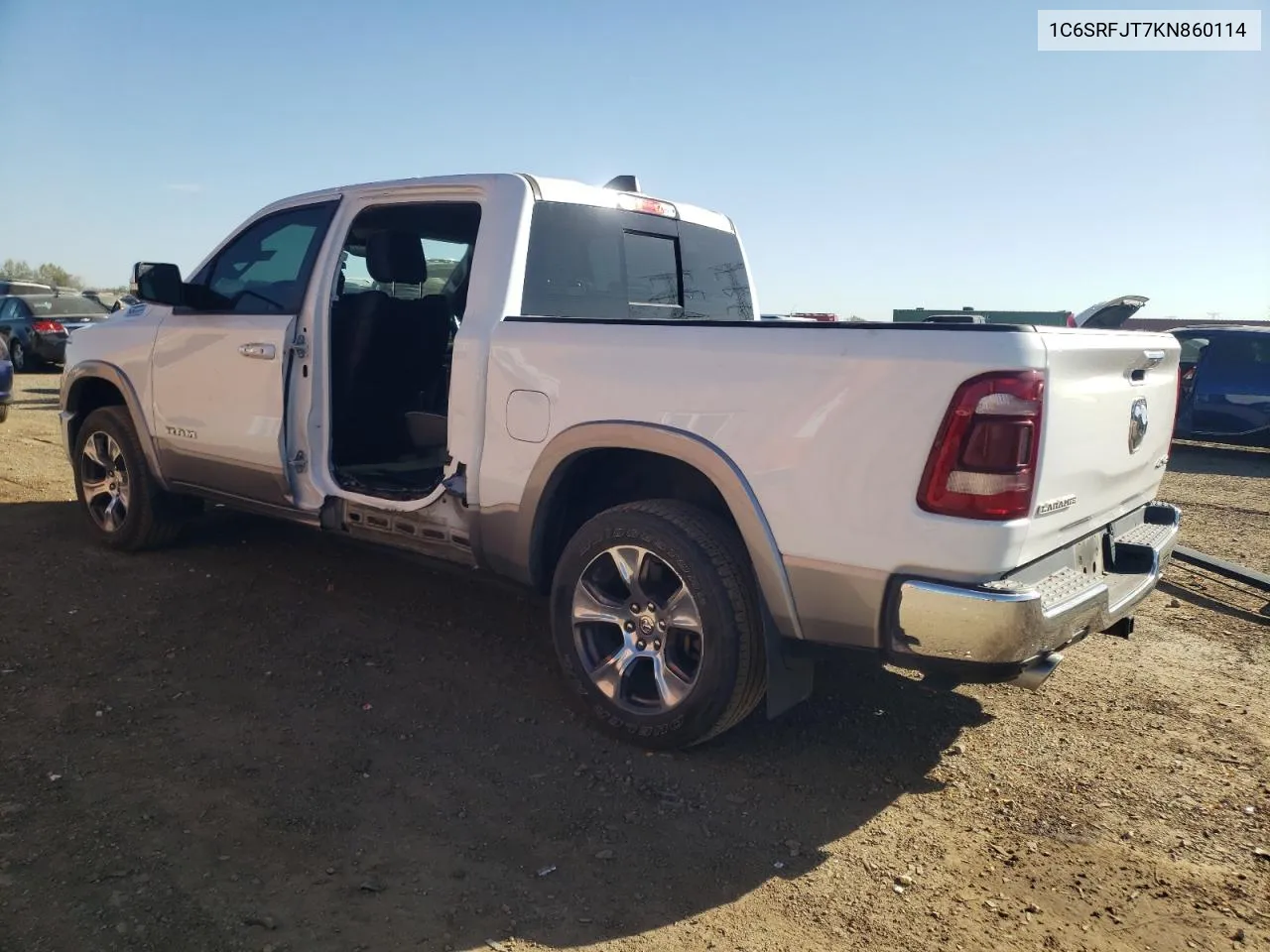 2019 Ram 1500 Laramie VIN: 1C6SRFJT7KN860114 Lot: 74397824