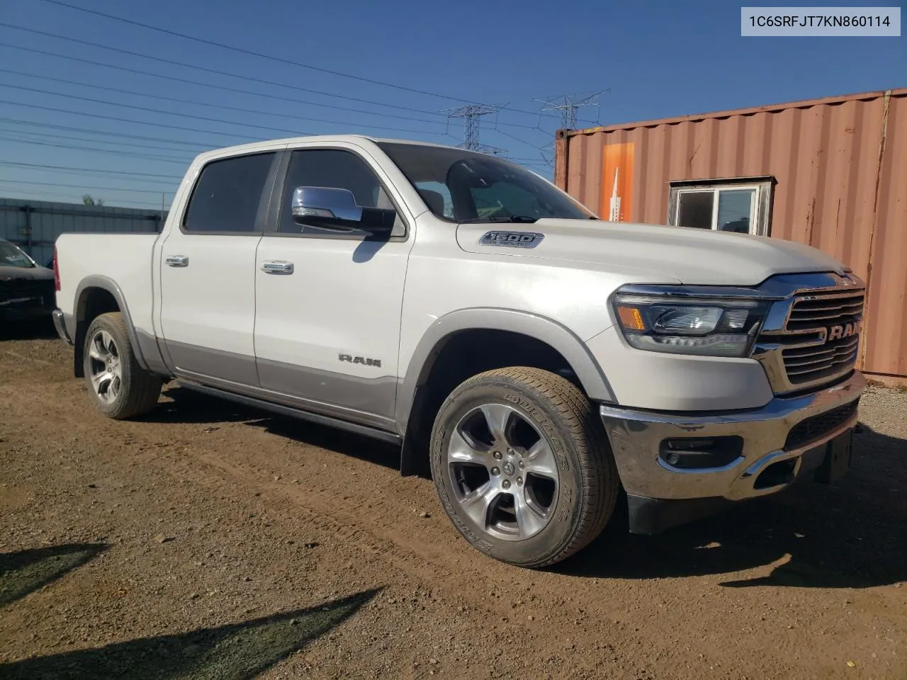 2019 Ram 1500 Laramie VIN: 1C6SRFJT7KN860114 Lot: 74397824