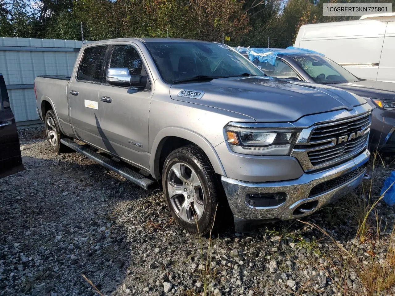 2019 Ram 1500 Laramie VIN: 1C6SRFRT3KN725801 Lot: 74445724