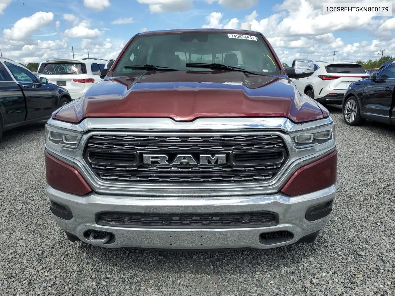 2019 Ram 1500 Limited VIN: 1C6SRFHT5KN860179 Lot: 74597444