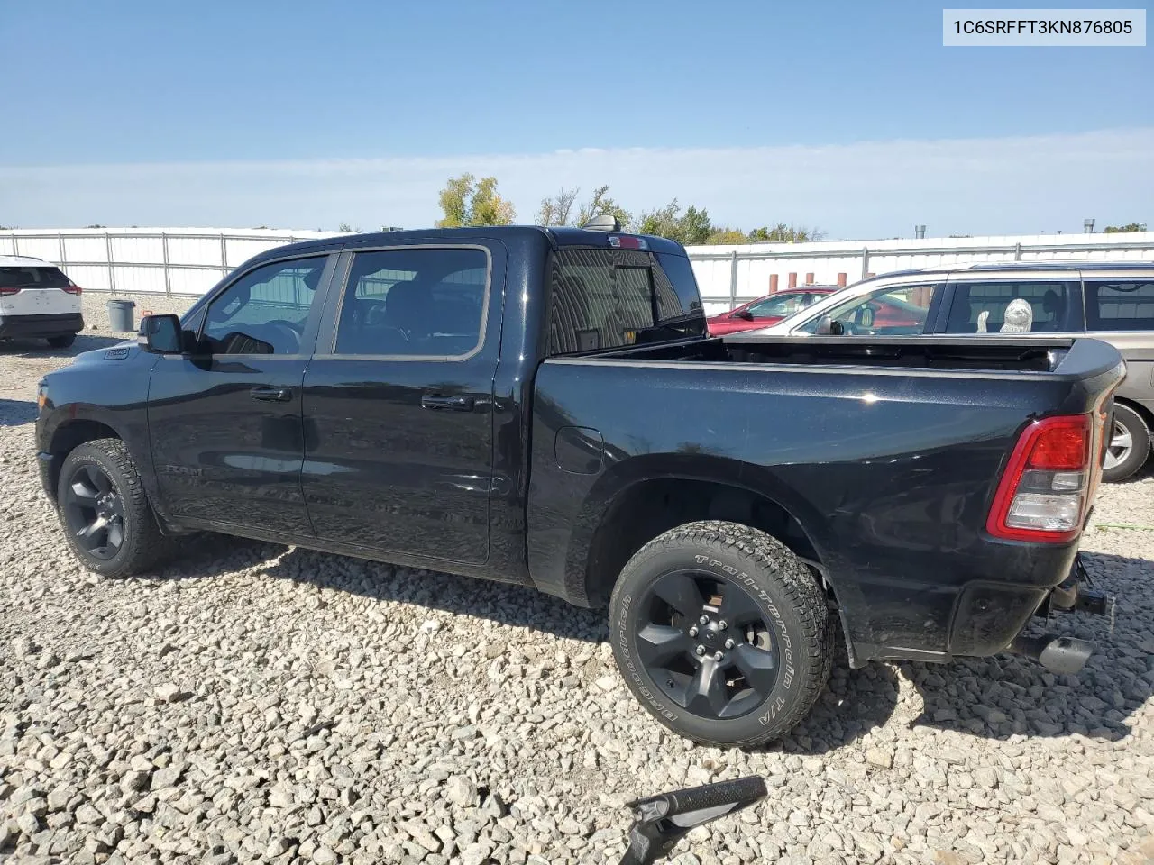 2019 Ram 1500 Big Horn/Lone Star VIN: 1C6SRFFT3KN876805 Lot: 74616264