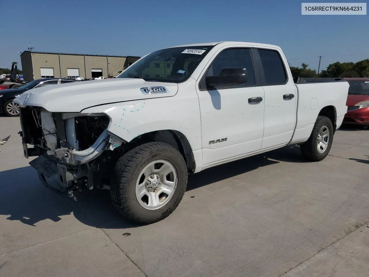 2019 Ram 1500 Tradesman VIN: 1C6RRECT9KN664231 Lot: 74692514