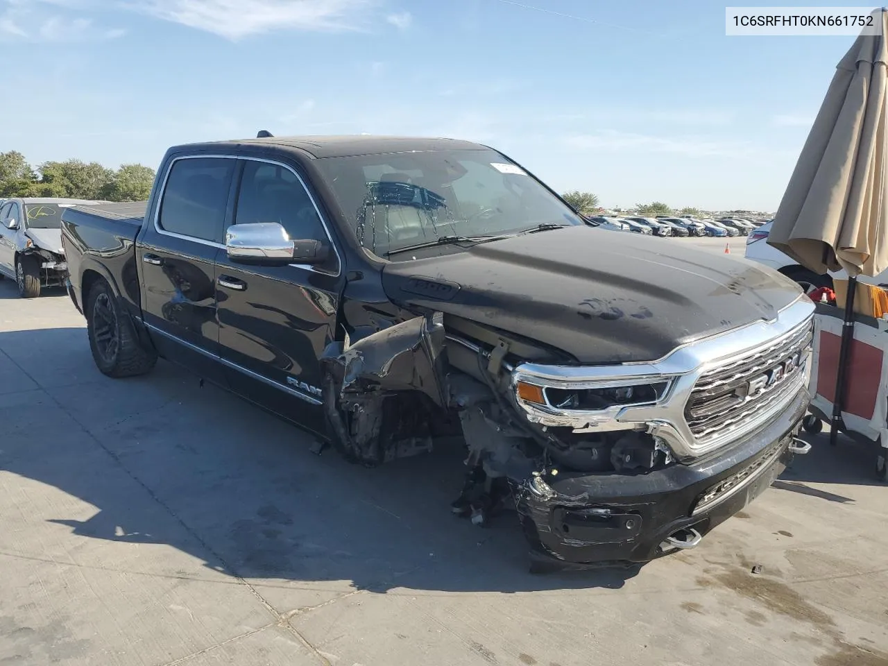 2019 Ram 1500 Limited VIN: 1C6SRFHT0KN661752 Lot: 74779714