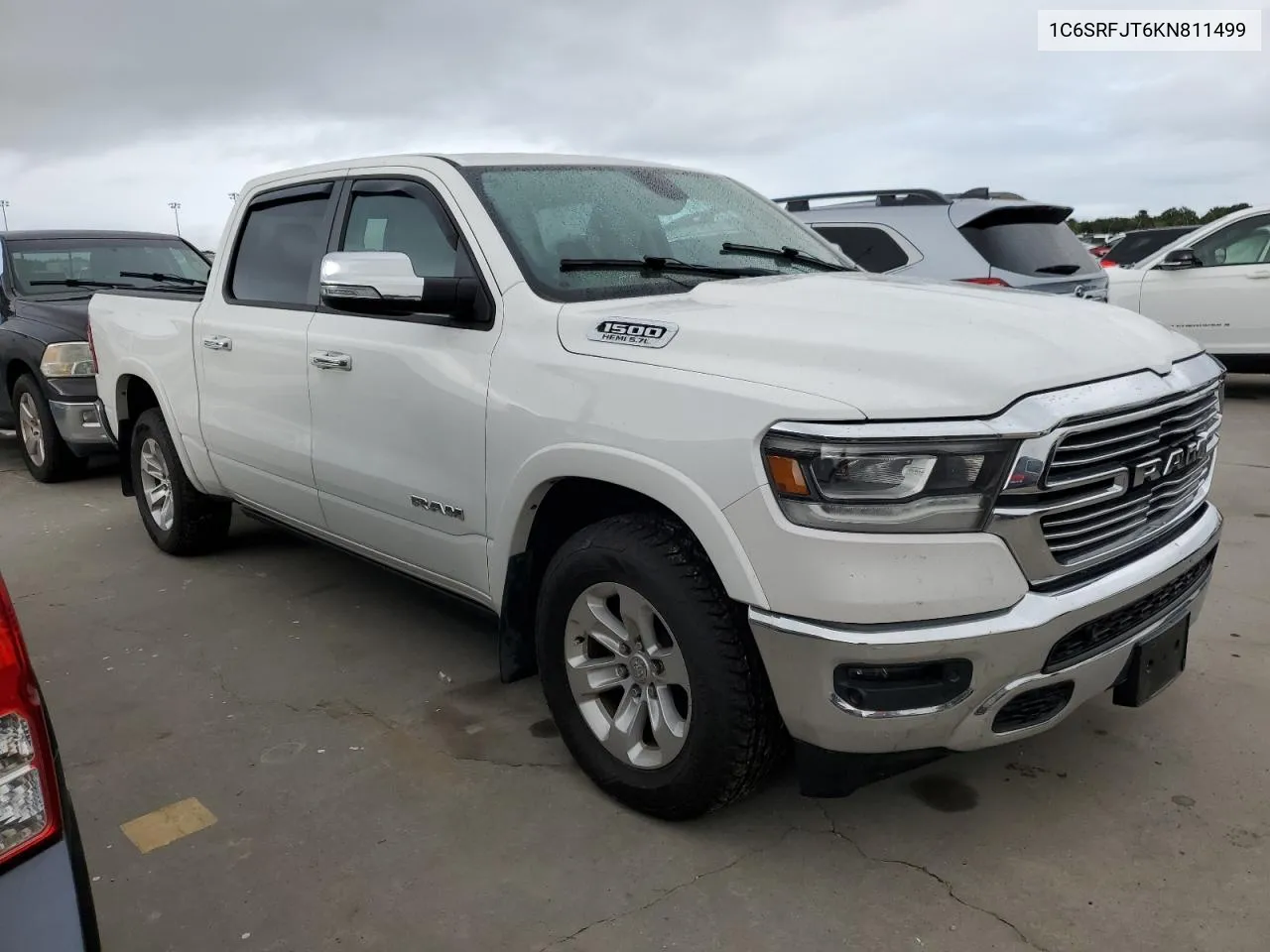 2019 Ram 1500 Laramie VIN: 1C6SRFJT6KN811499 Lot: 74829384