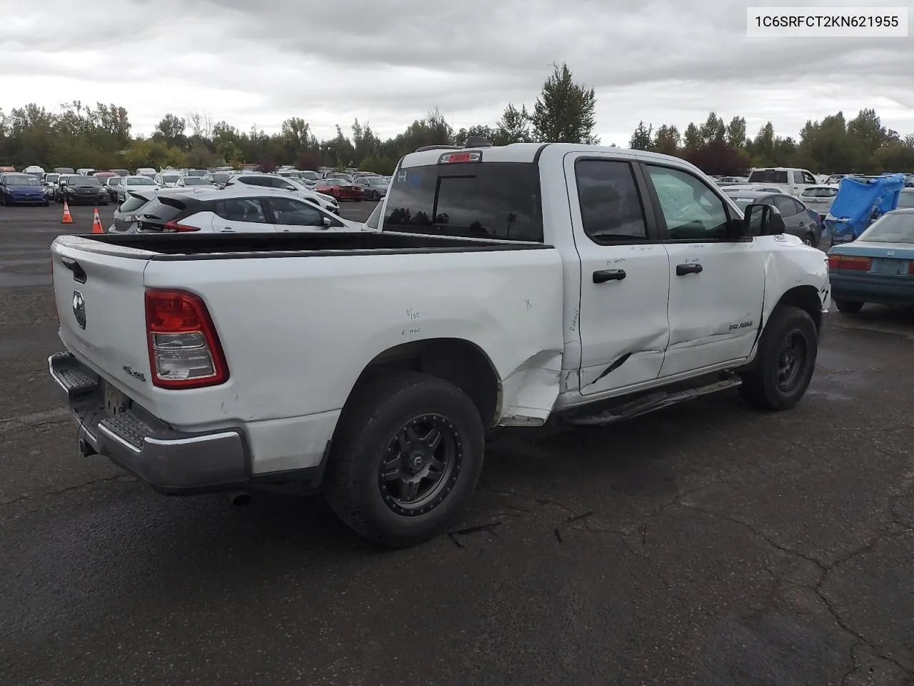 2019 Ram 1500 Tradesman VIN: 1C6SRFCT2KN621955 Lot: 74845524