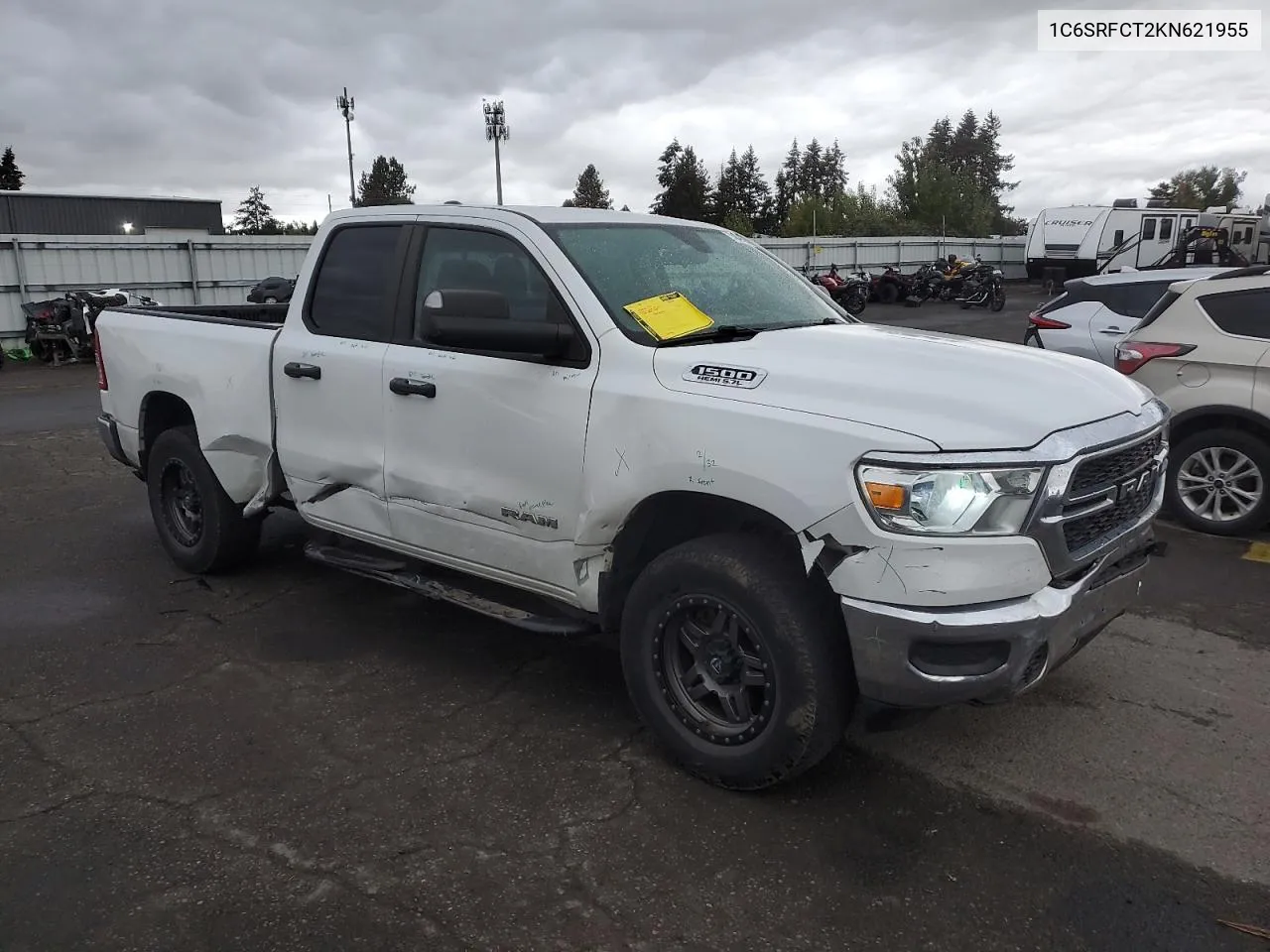 2019 Ram 1500 Tradesman VIN: 1C6SRFCT2KN621955 Lot: 74845524