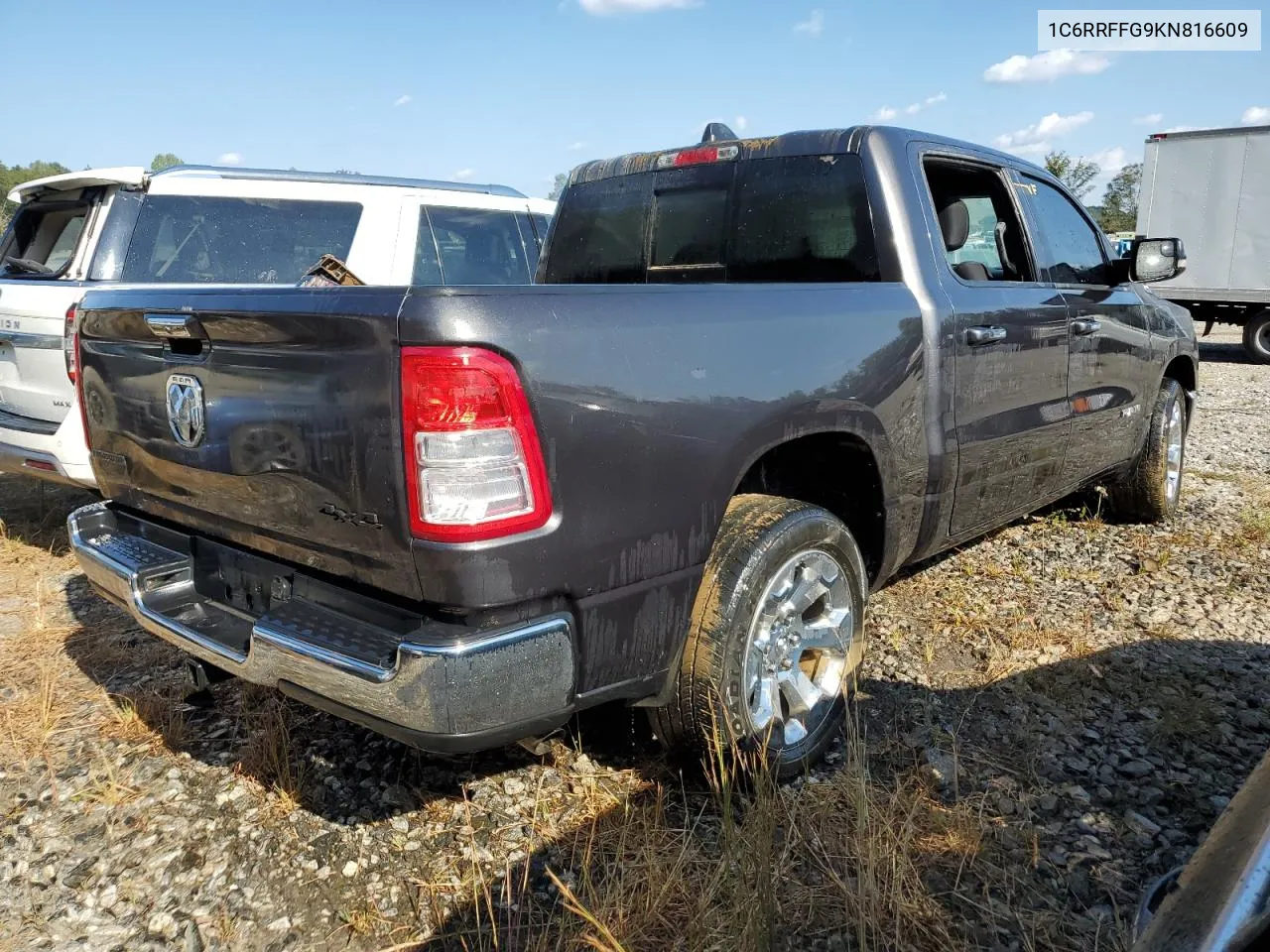 2019 Ram 1500 Big Horn/Lone Star VIN: 1C6RRFFG9KN816609 Lot: 74880184