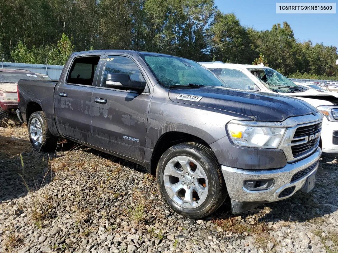 2019 Ram 1500 Big Horn/Lone Star VIN: 1C6RRFFG9KN816609 Lot: 74880184