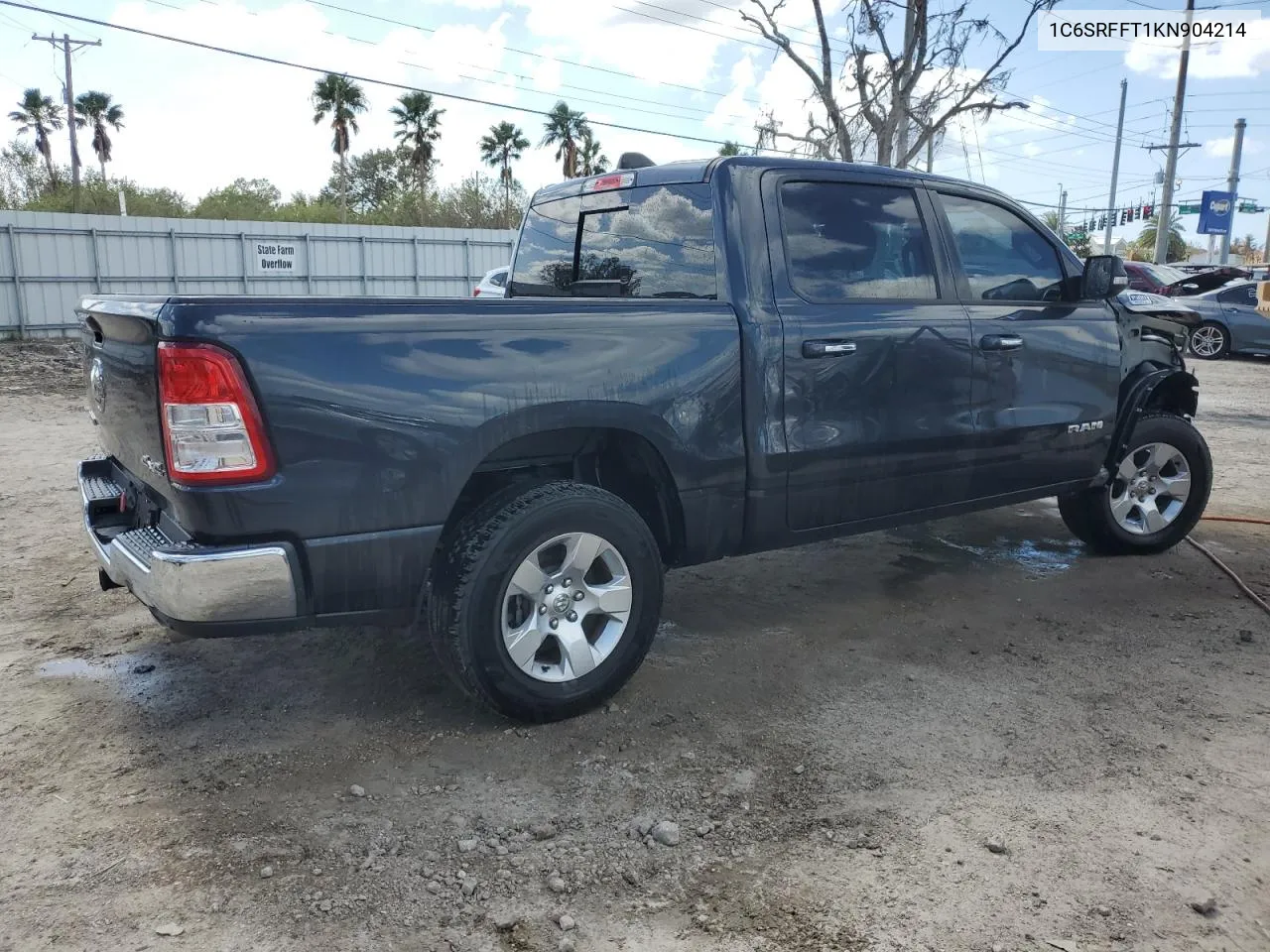 2019 Ram 1500 Big Horn/Lone Star VIN: 1C6SRFFT1KN904214 Lot: 74883814