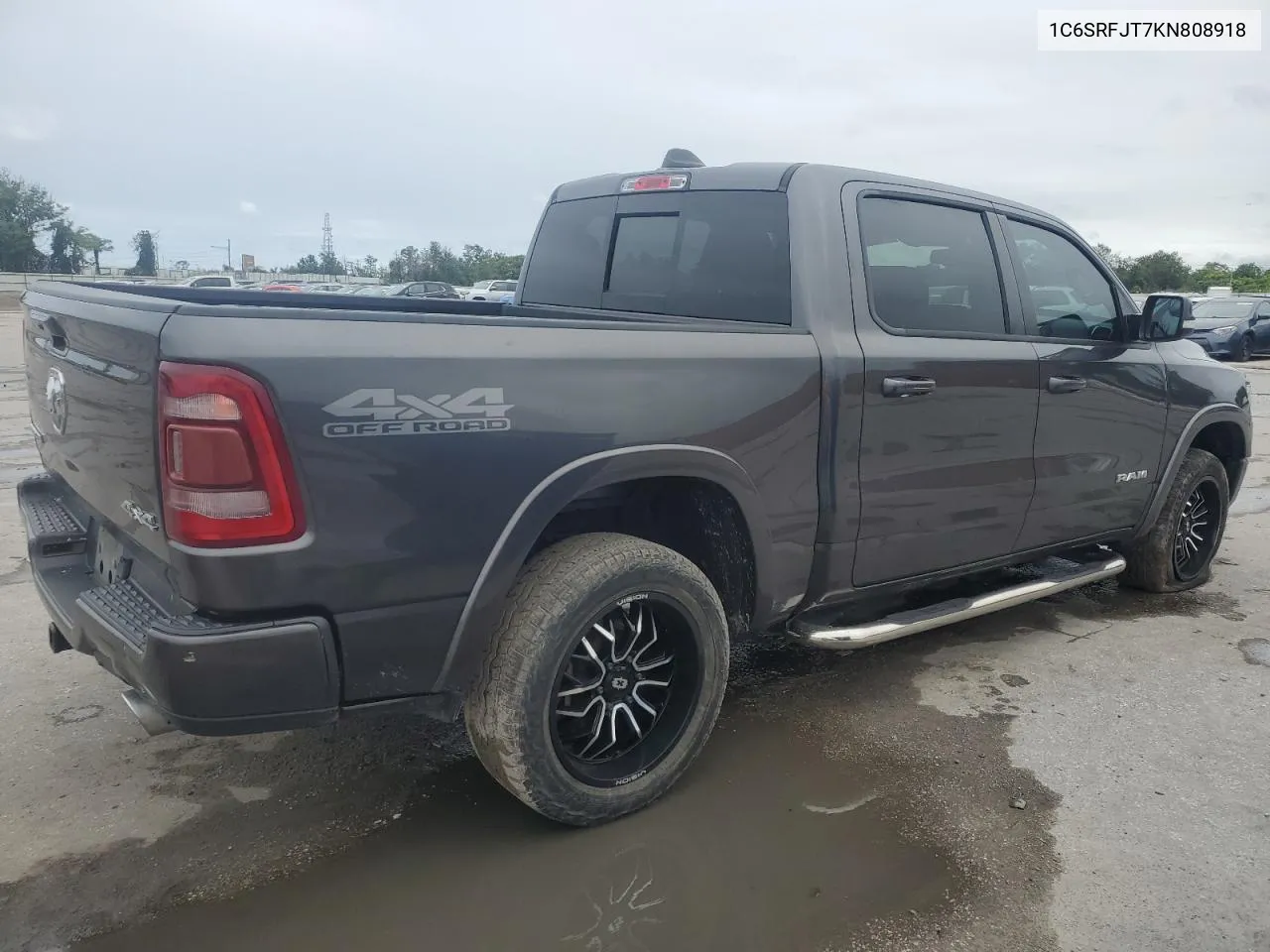 2019 Ram 1500 Laramie VIN: 1C6SRFJT7KN808918 Lot: 74889414