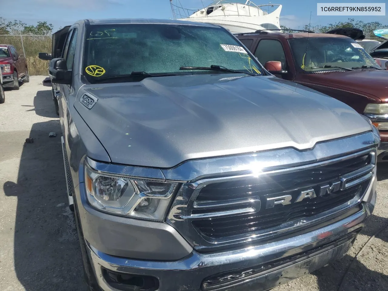 2019 Ram 1500 Big Horn/Lone Star VIN: 1C6RREFT9KN855952 Lot: 75006184