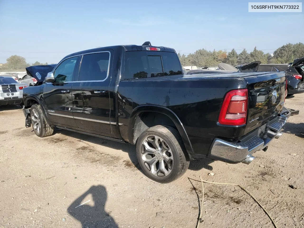 2019 Ram 1500 Limited VIN: 1C6SRFHT9KN773322 Lot: 75104124