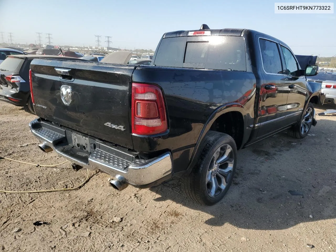 2019 Ram 1500 Limited VIN: 1C6SRFHT9KN773322 Lot: 75104124