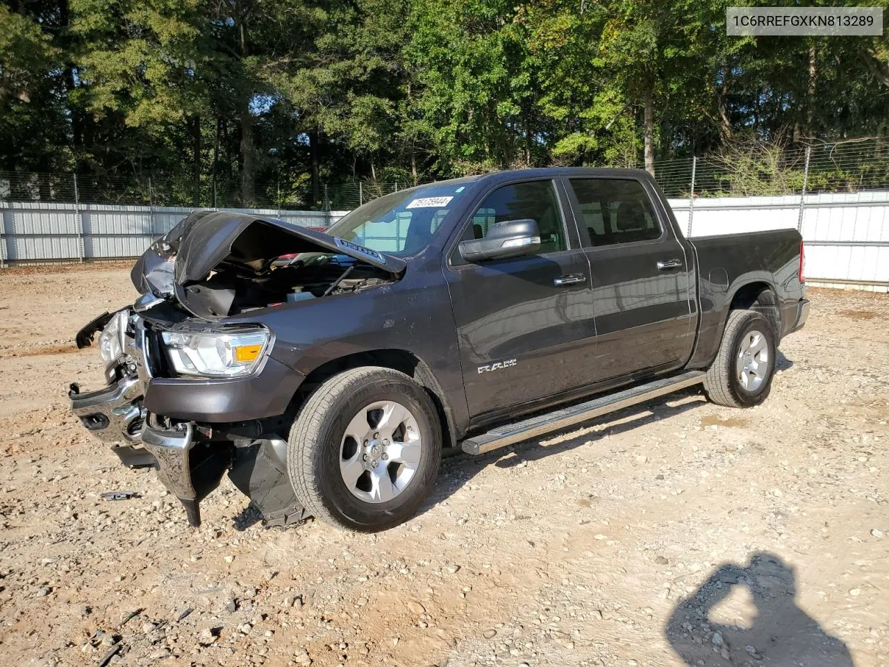 2019 Ram 1500 Big Horn/Lone Star VIN: 1C6RREFGXKN813289 Lot: 75175944