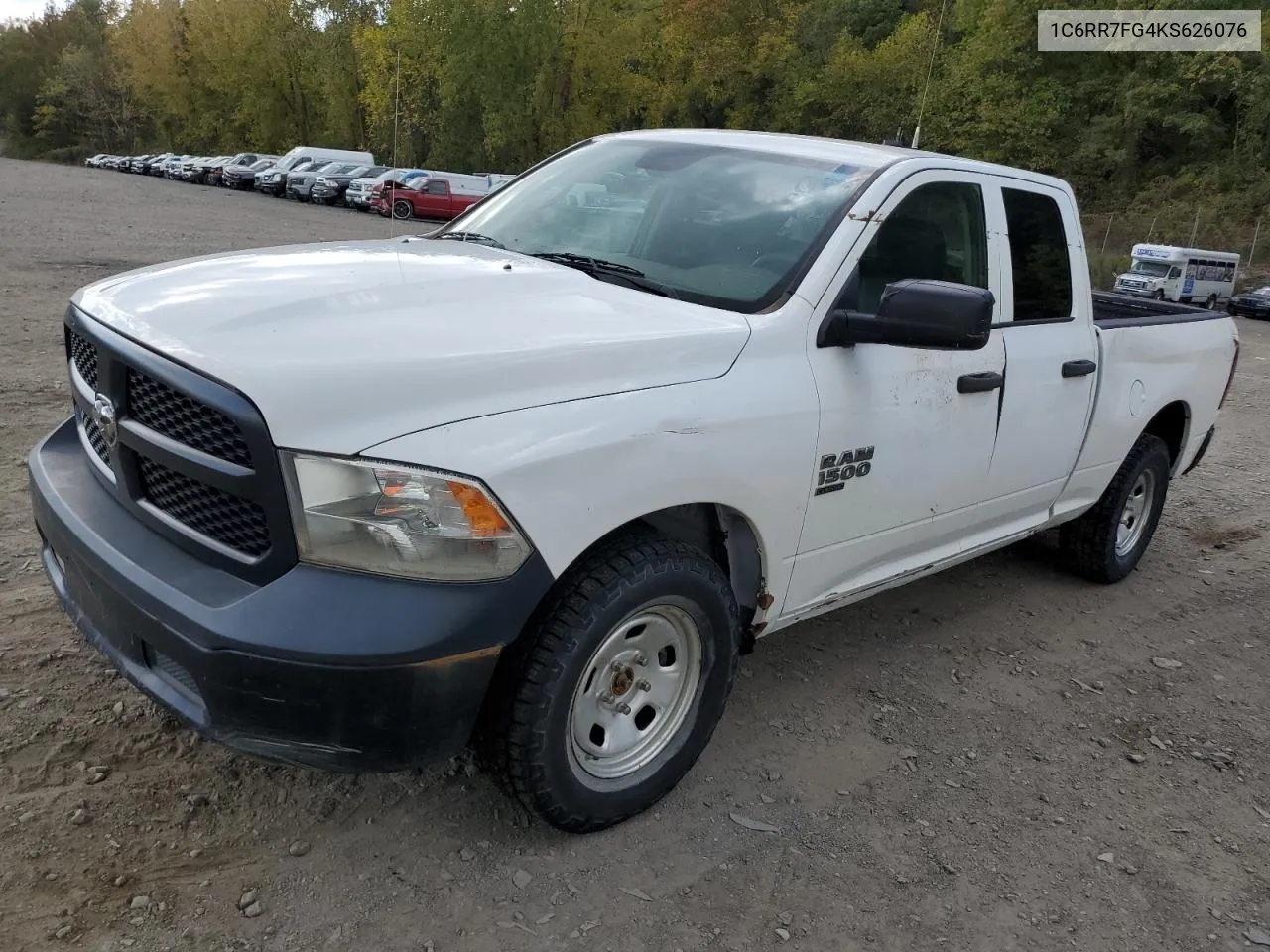 2019 Ram 1500 Classic Tradesman VIN: 1C6RR7FG4KS626076 Lot: 75190524