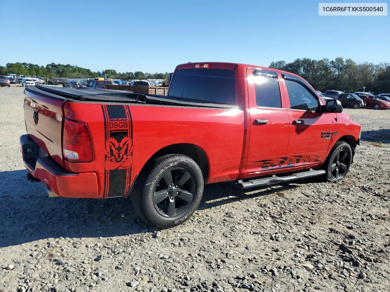 2019 Ram 1500 Classic Tradesman VIN: 1C6RR6FTXKS500540 Lot: 75218104