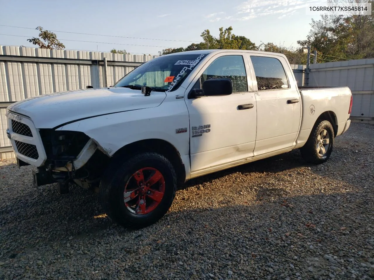 2019 Ram 1500 Classic Tradesman VIN: 1C6RR6KT7KS545814 Lot: 75225144