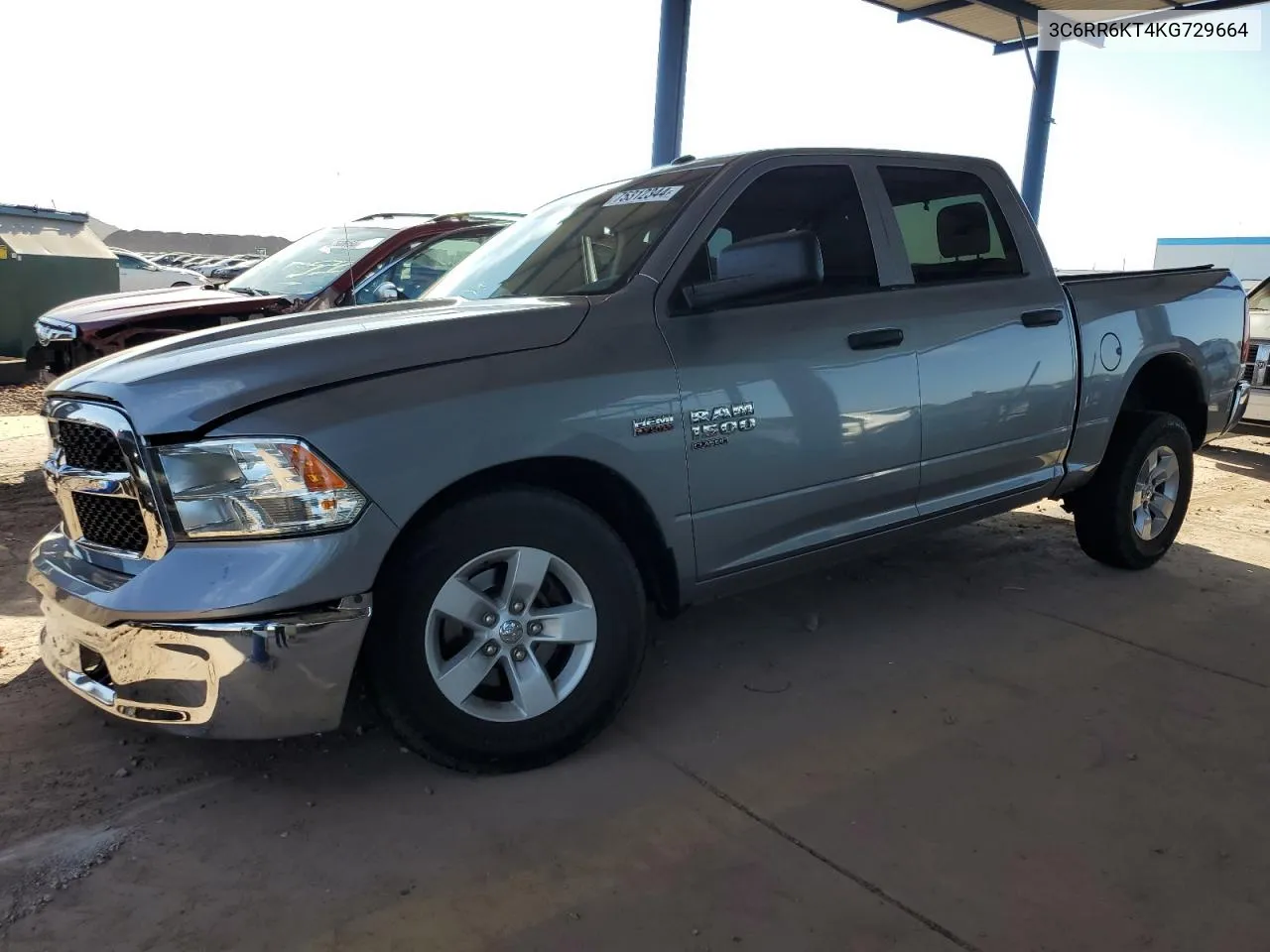 2019 Ram 1500 Classic Tradesman VIN: 3C6RR6KT4KG729664 Lot: 75312344