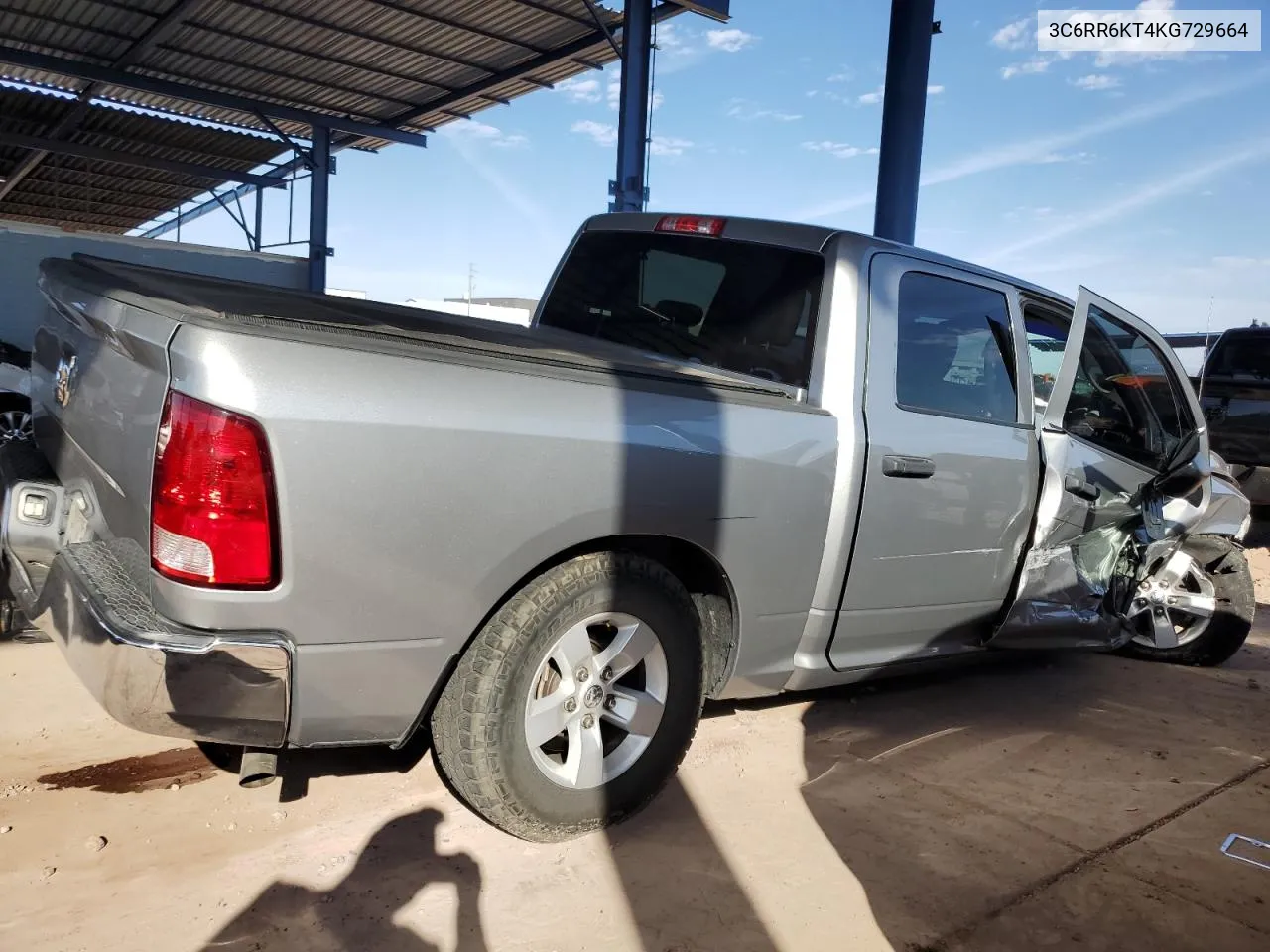 2019 Ram 1500 Classic Tradesman VIN: 3C6RR6KT4KG729664 Lot: 75312344